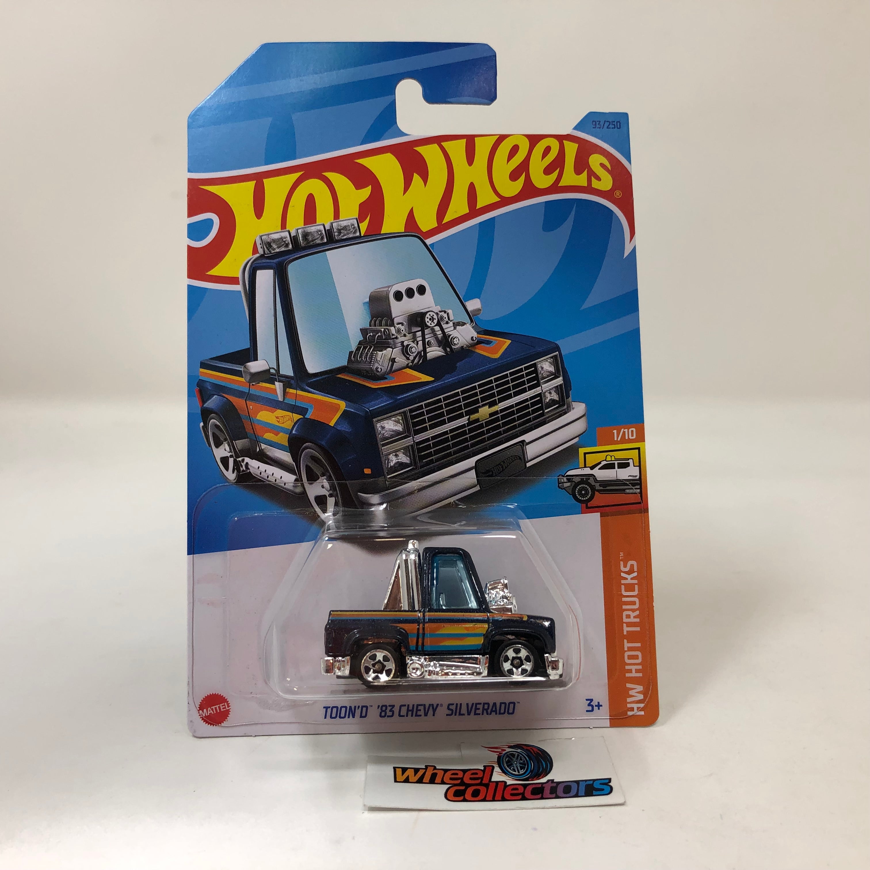 Toon'D '83 Chevy Silverado #93 * Steel Blue * 2023 Hot Wheels Case K、mySite、hgirdovlk
