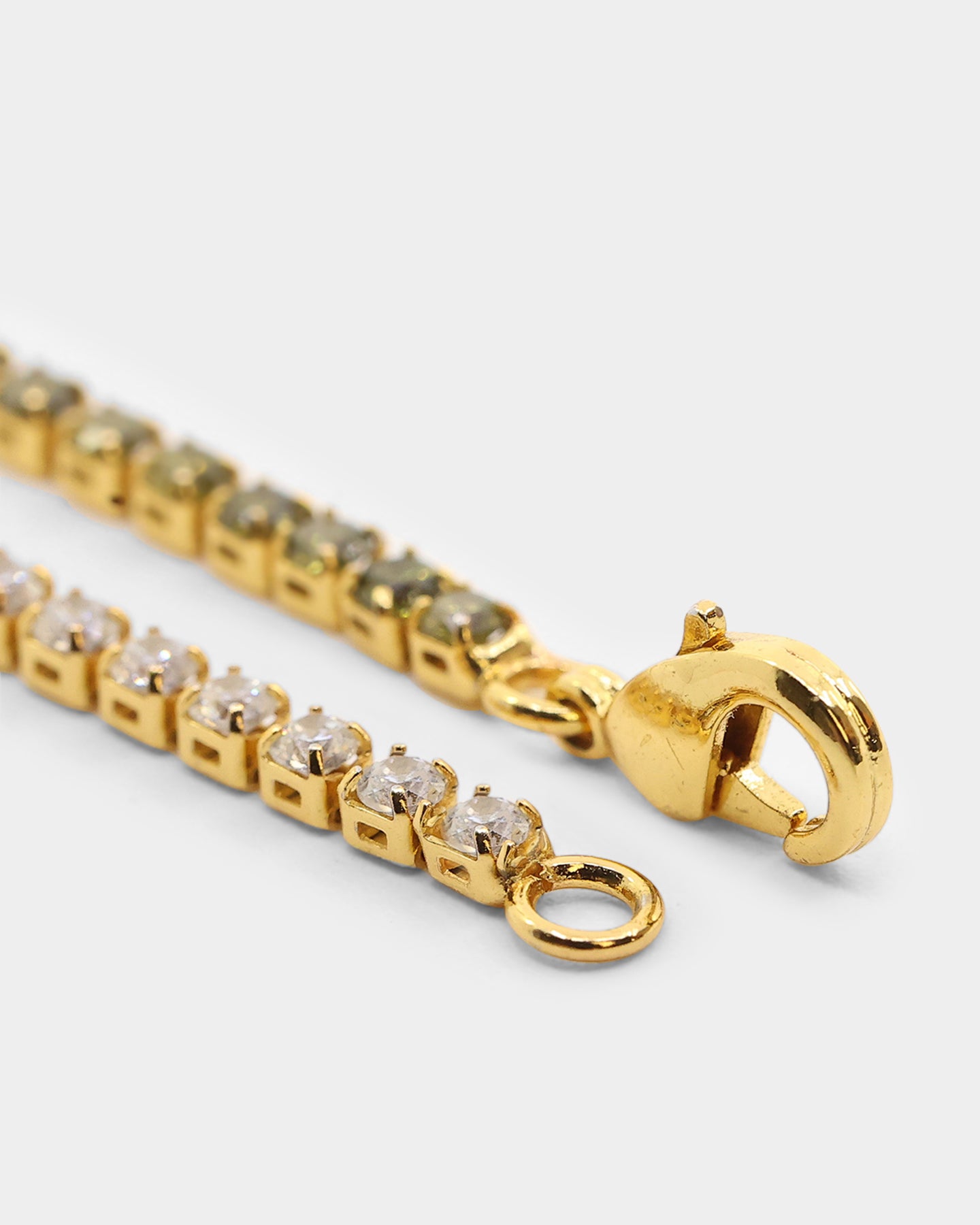 Saint Morta Micro Coloured Tennis Bracelet Gold/Green、mySite、zt4zffjzw