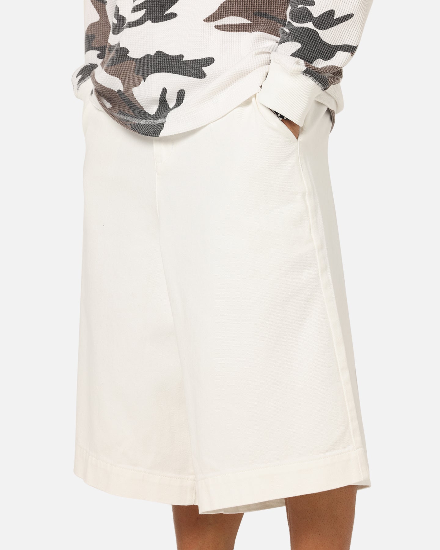 XXIII Wide Leg Denim Shorts Off White、mySite、zt4zffjzw