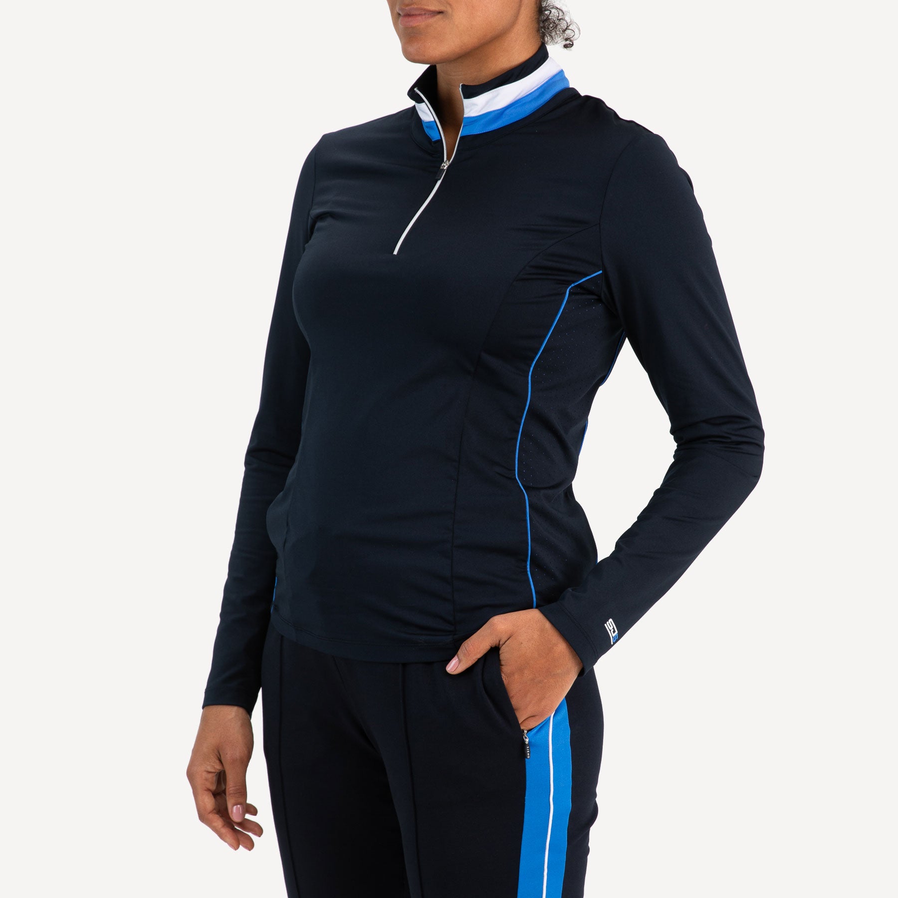 Sjeng Sports Dorit Women's Long-Sleeve Zip Tennis Polo