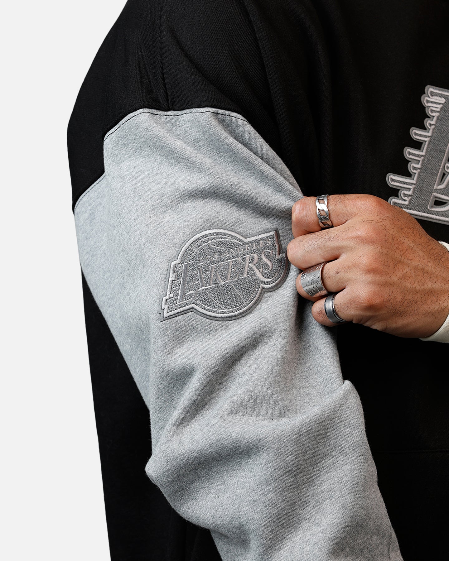 Pro Standard Los Angeles Lakers Reverse French Terry Hoodie Black/Grey、mySite、zt4zffjzw