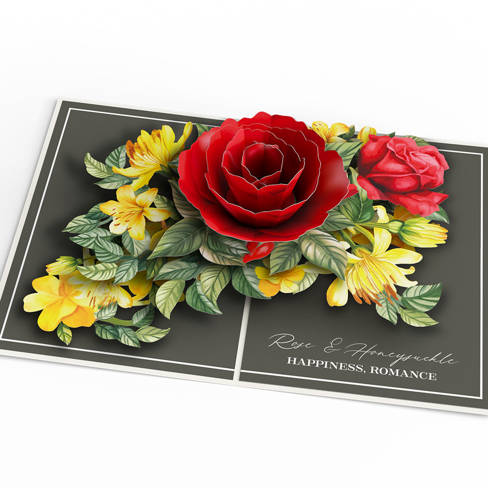 Born to Bloom: June Birth Month Flowers Pop-Up Card、mySite、solidvoid