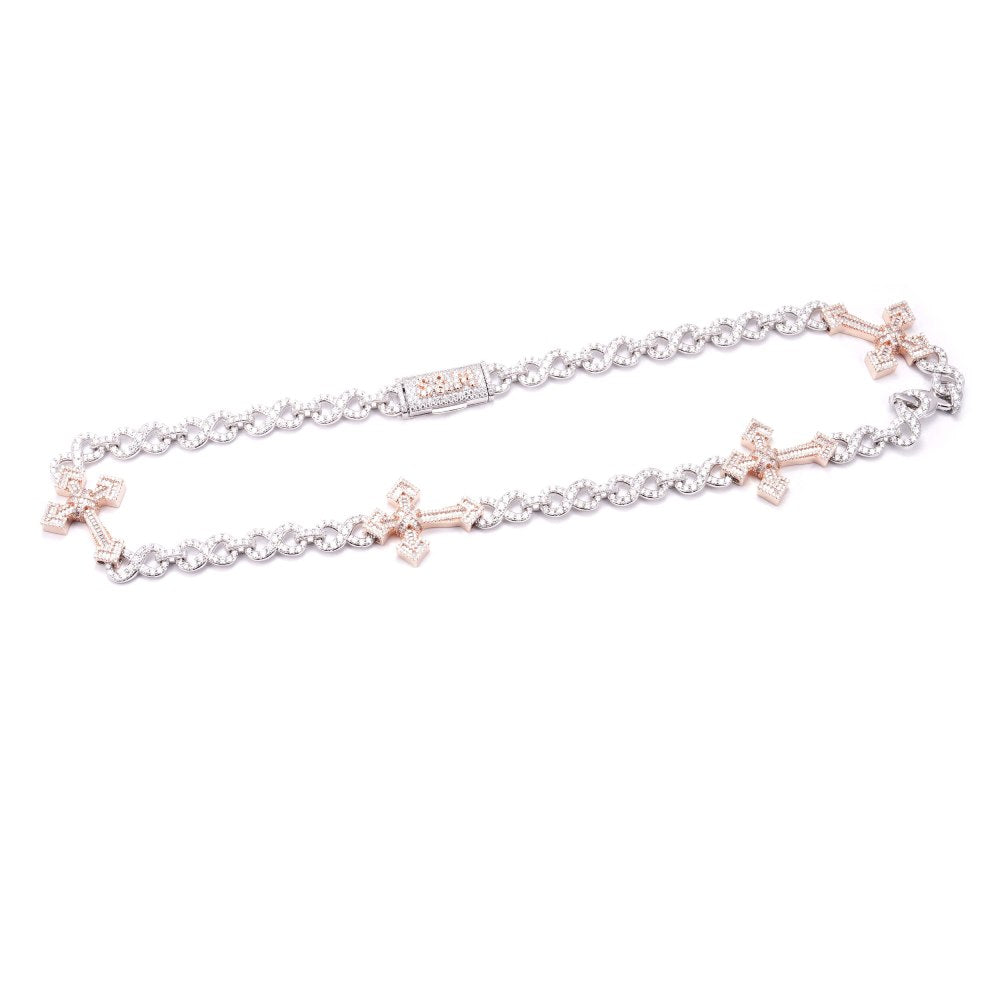 CUSTOM CLASP 15MM Infinity Link Cross Chain、mySite、hinf8tx79