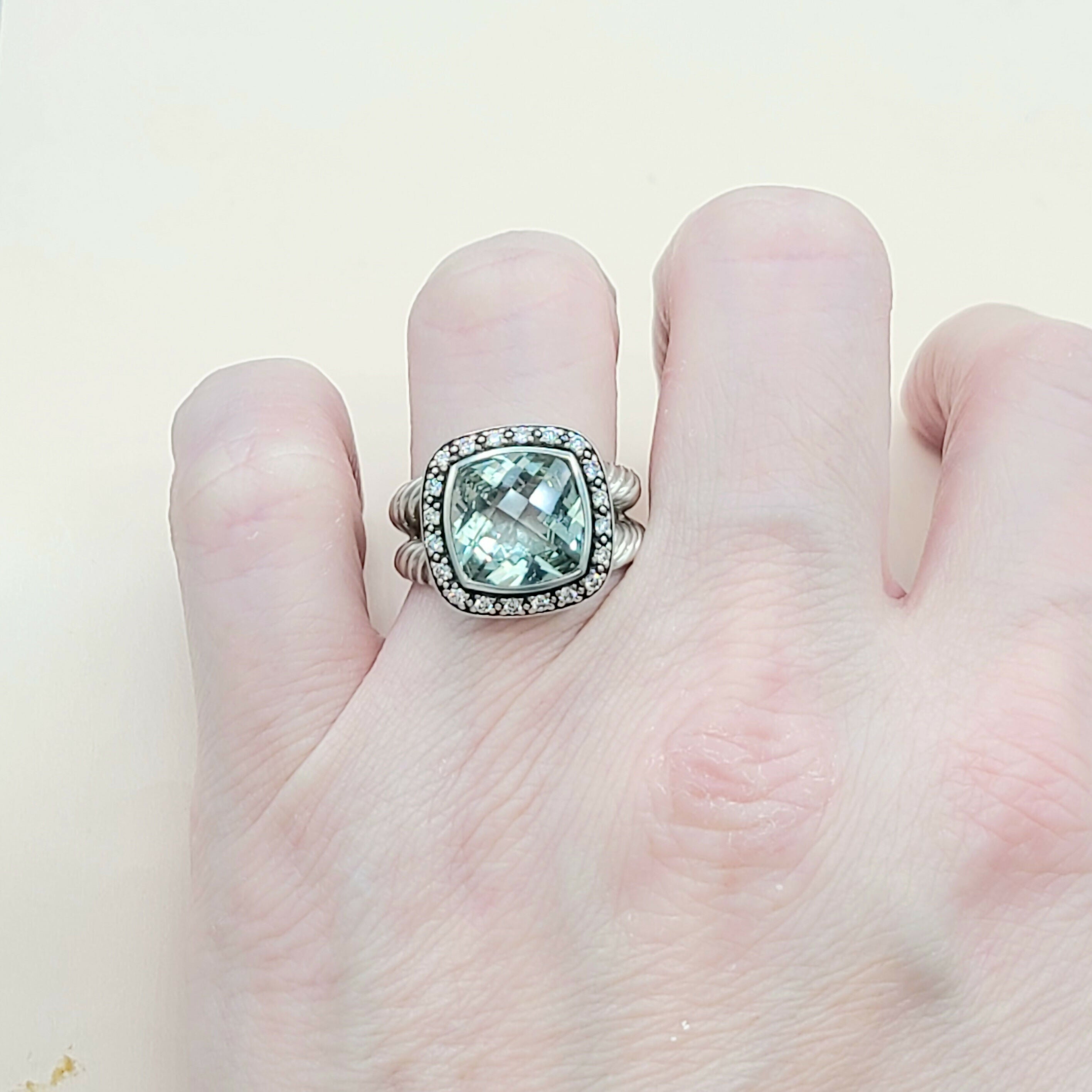 David Yurman Albion Moonlight Ice Ring 11mm Prasiolite、mySite、hinf8tx79