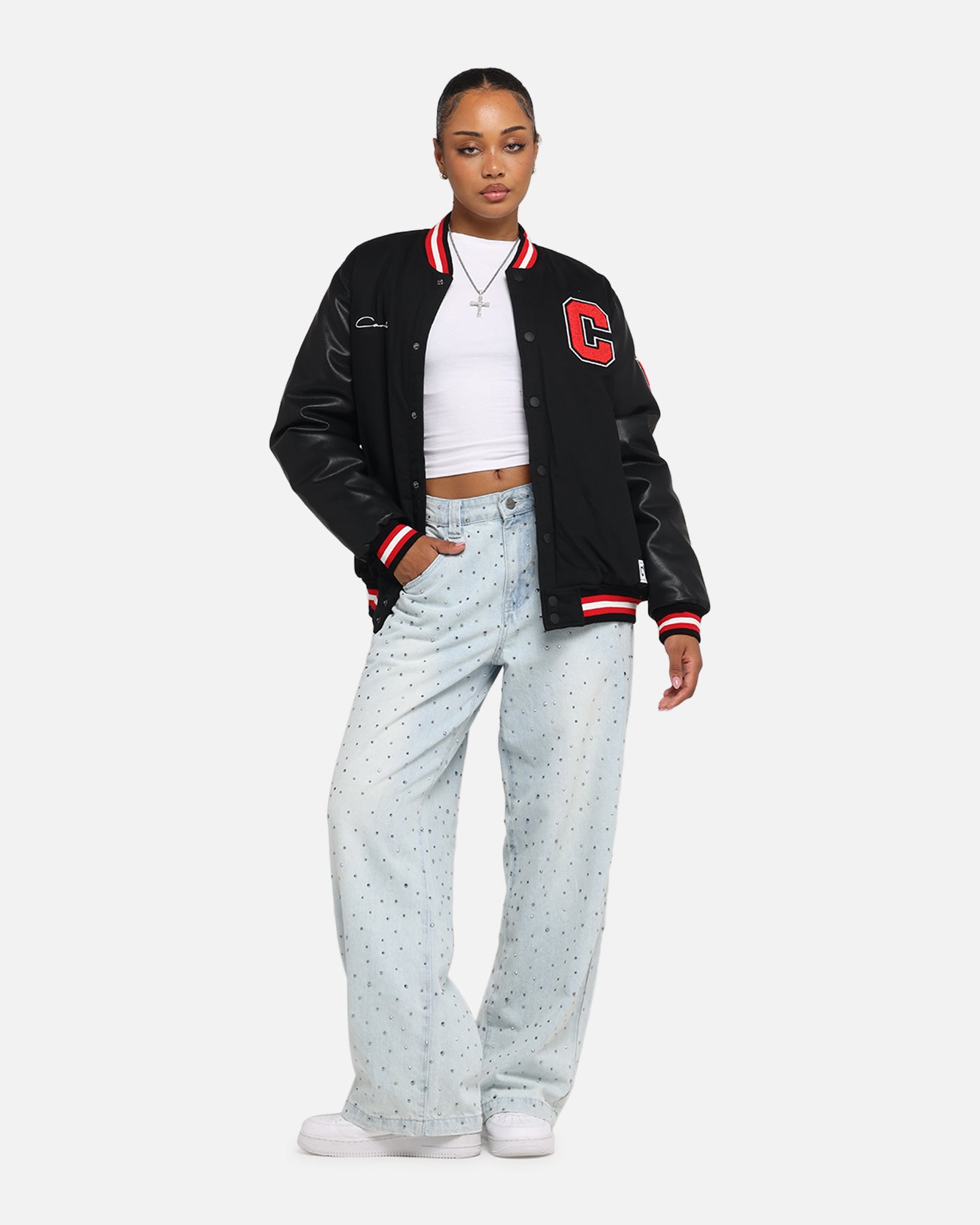 Carre MVP Varsity Jacket Black/Red、mySite、zt4zffjzw