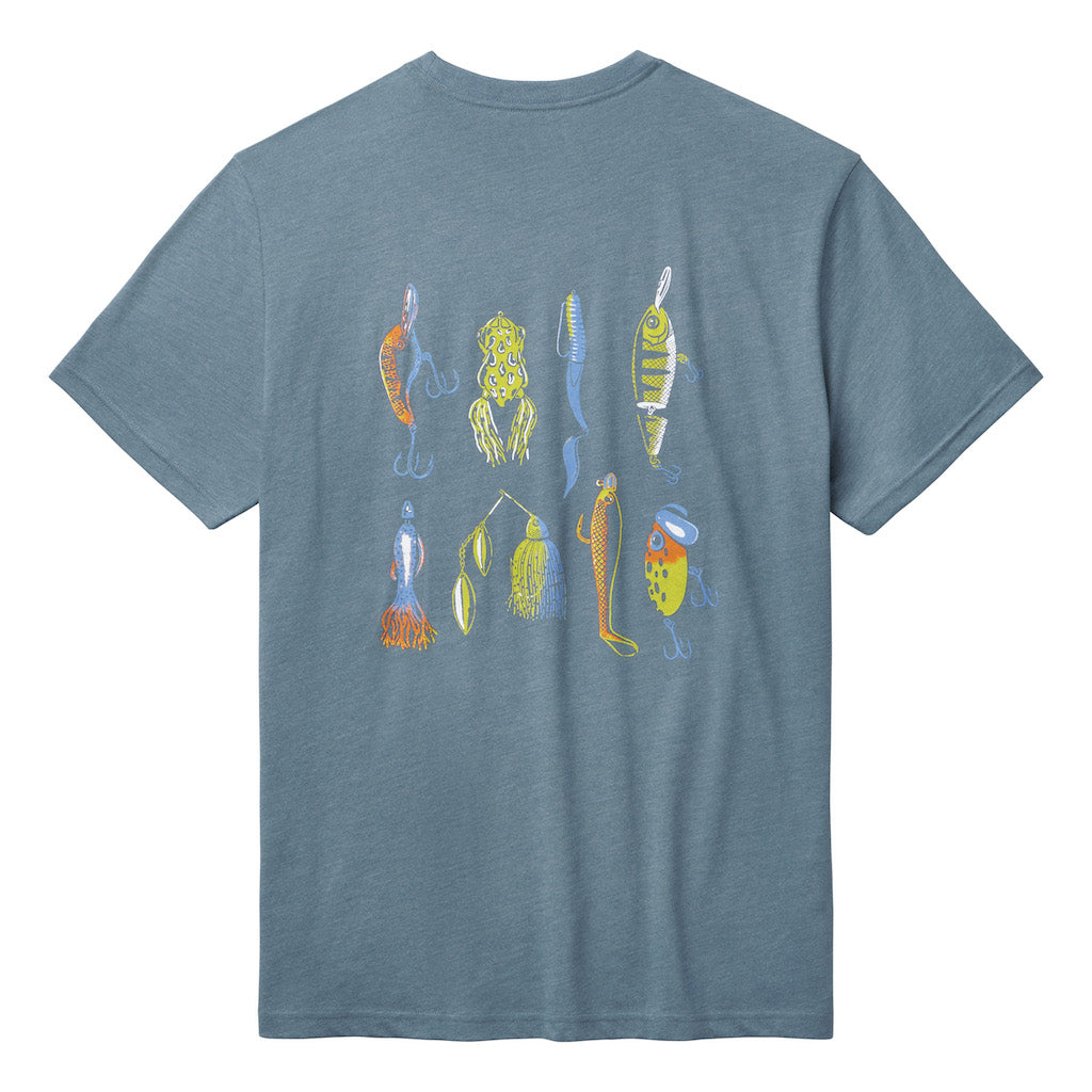 YETI Lures T-Shirt - Heather Navy、mySite、noshort