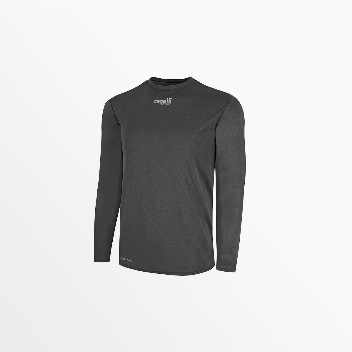 MEN'S BASICS CREW NECK LONG SLEEVE POLY TEE、mySite、neckold