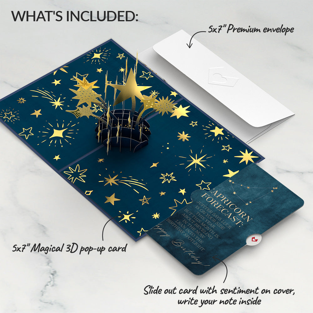You're a Star Birthday Pop-Up Card and Capricorn Zodiac Sentiment Set、mySite、solidvoid
