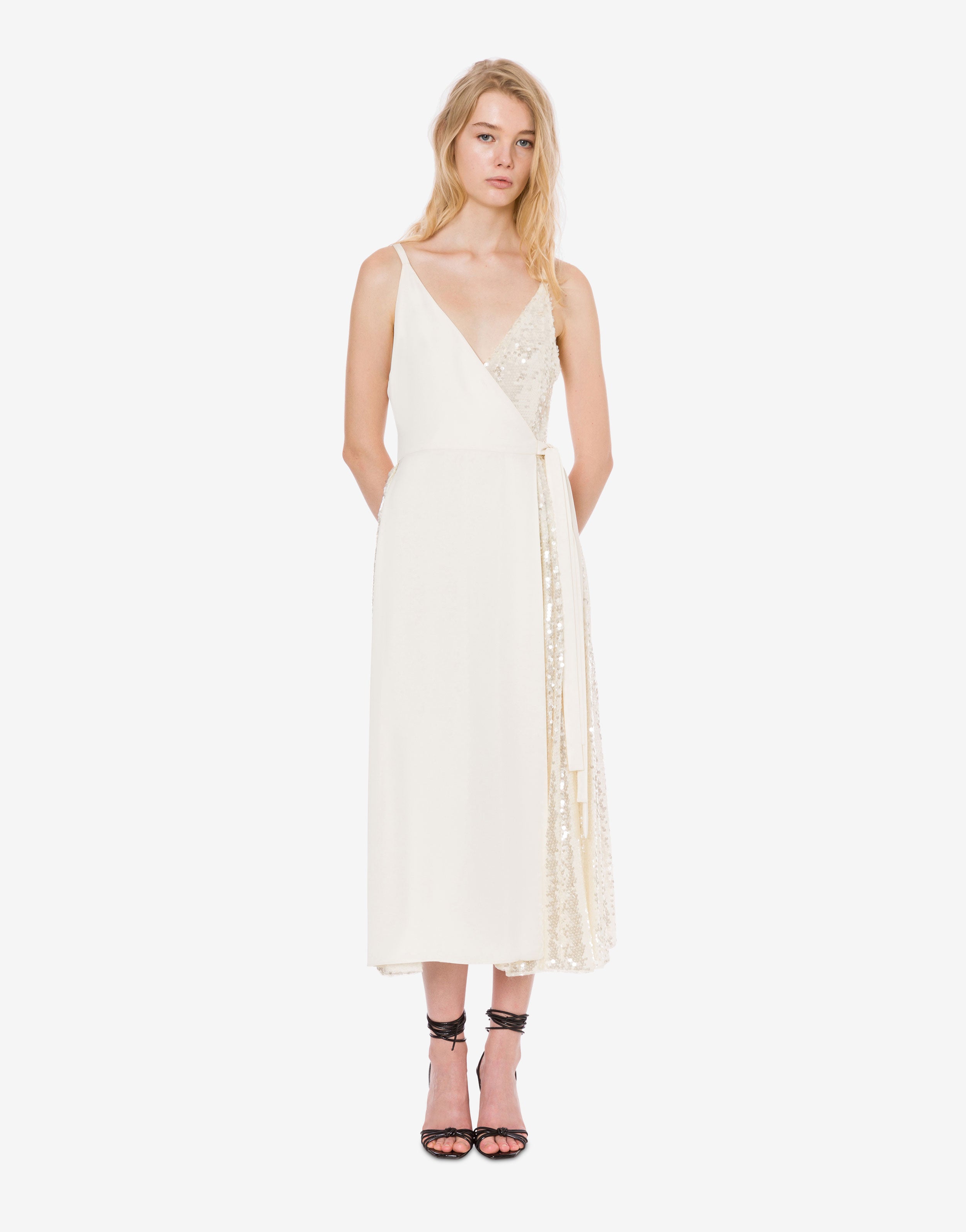 Abito longuette in crêpe e paillettes、mySite、aoinhome