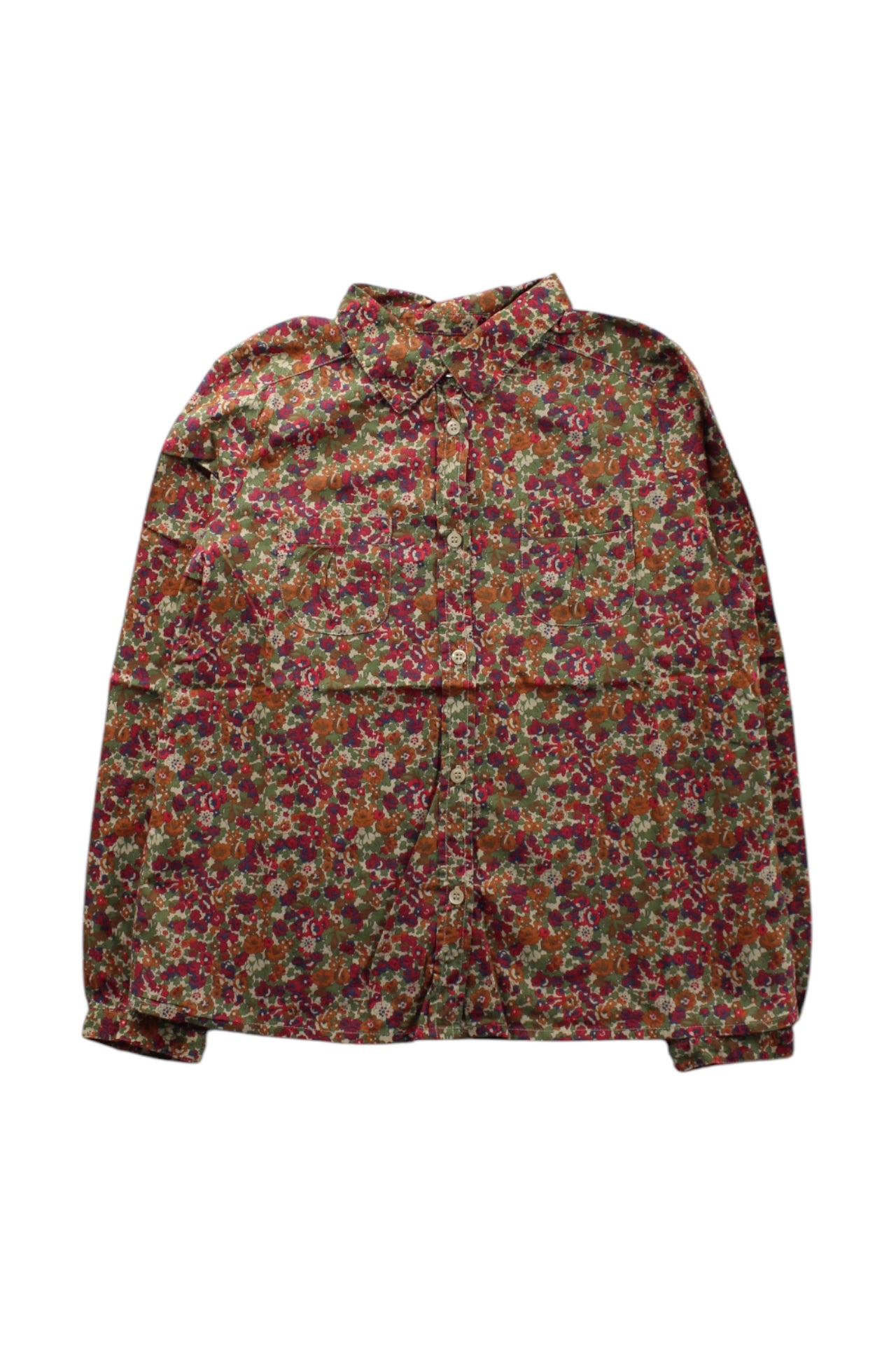 Bonpoint Floral Long Sleeve Shirt 8Y、mySite、g9winljtr