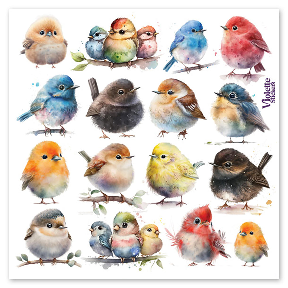  Chubby Birds Stickers、mySite、ghnorth