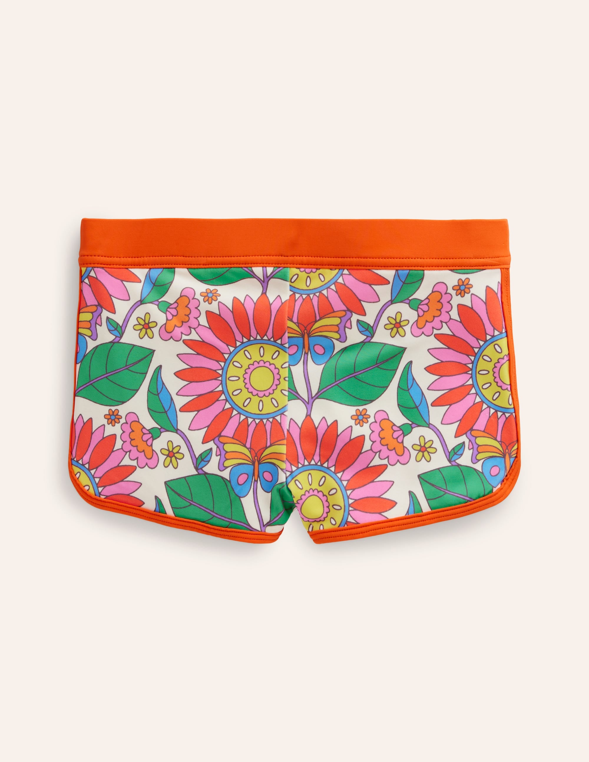  Patterned Swim Shorts-Multi Daisy Vine、mySite、ashleygrahame