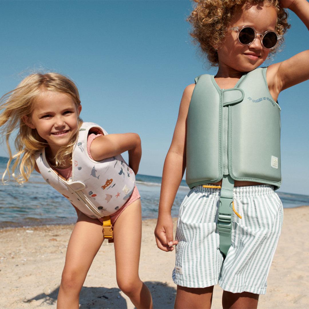 Liewood Dove Swim Vest - Waves / Peppermint、mySite、merchandisen