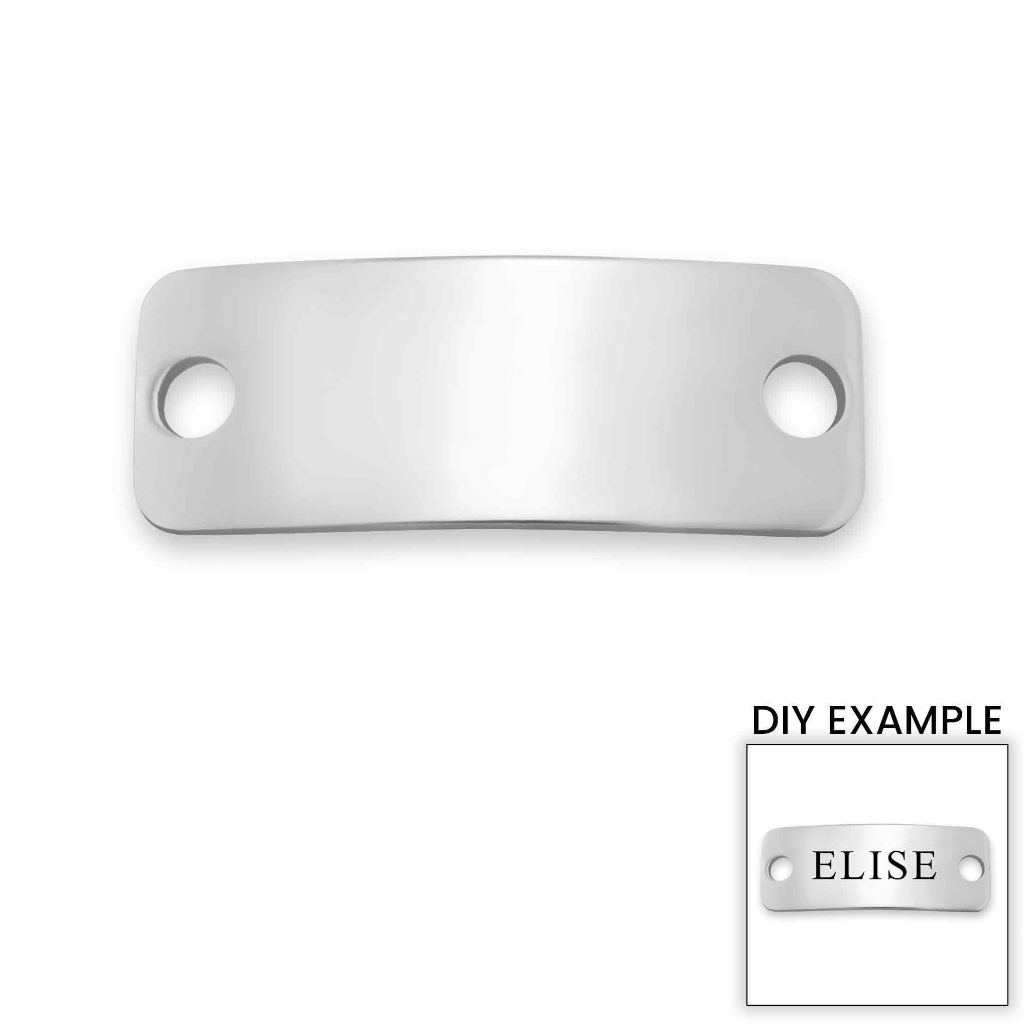 Blank Rectangle ID Stainless Steel Pendant / SBB0003、mySite、dreamappss