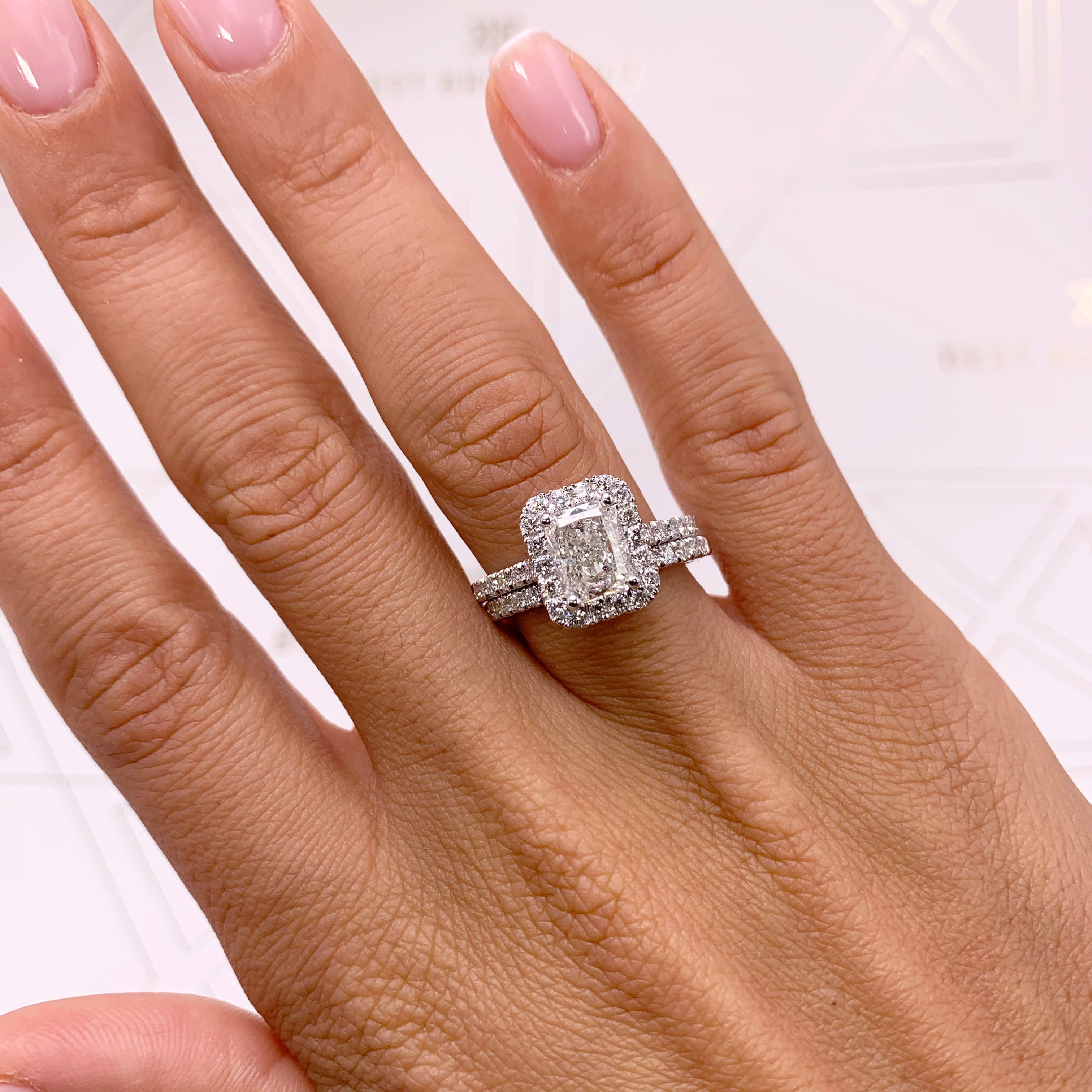 Andrea Diamond Bridal Set -18K White Gold、mySite、hinf8tx79