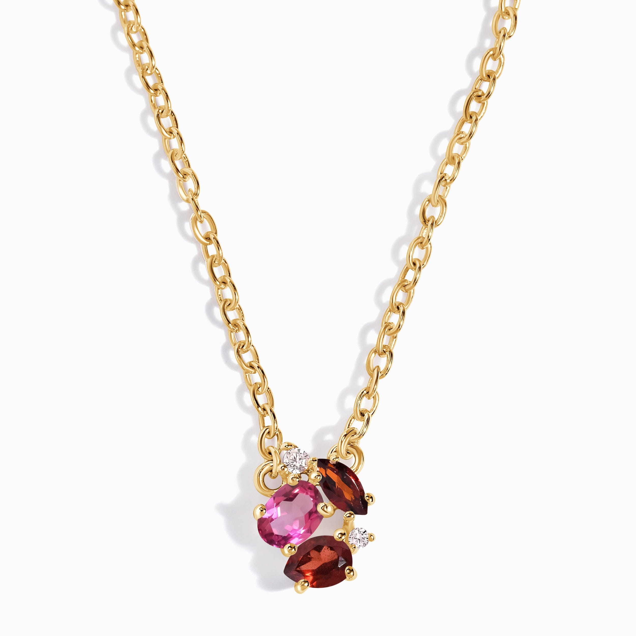 Pink Topaz Garnet Necklace - Orion、mySite、hinf8tx79