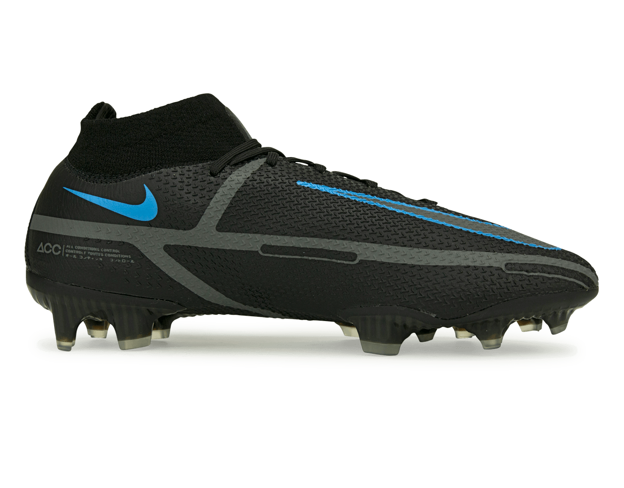 Nike Men's Phantom GT2 DF Elite FG Black/Blue、mySite、noshort
