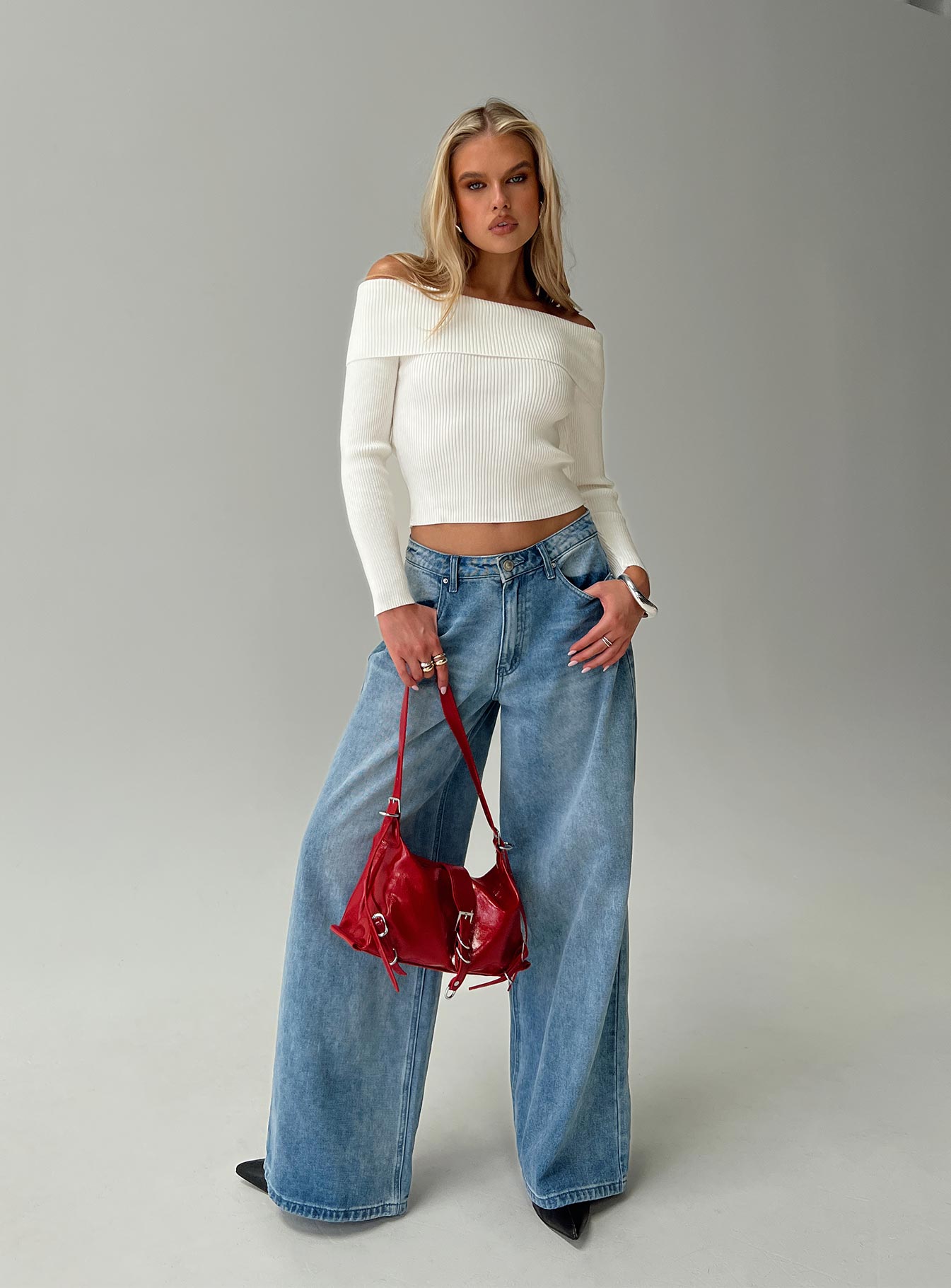 Infinity Off The Shoulder Top Cream、mySite、solidvoid