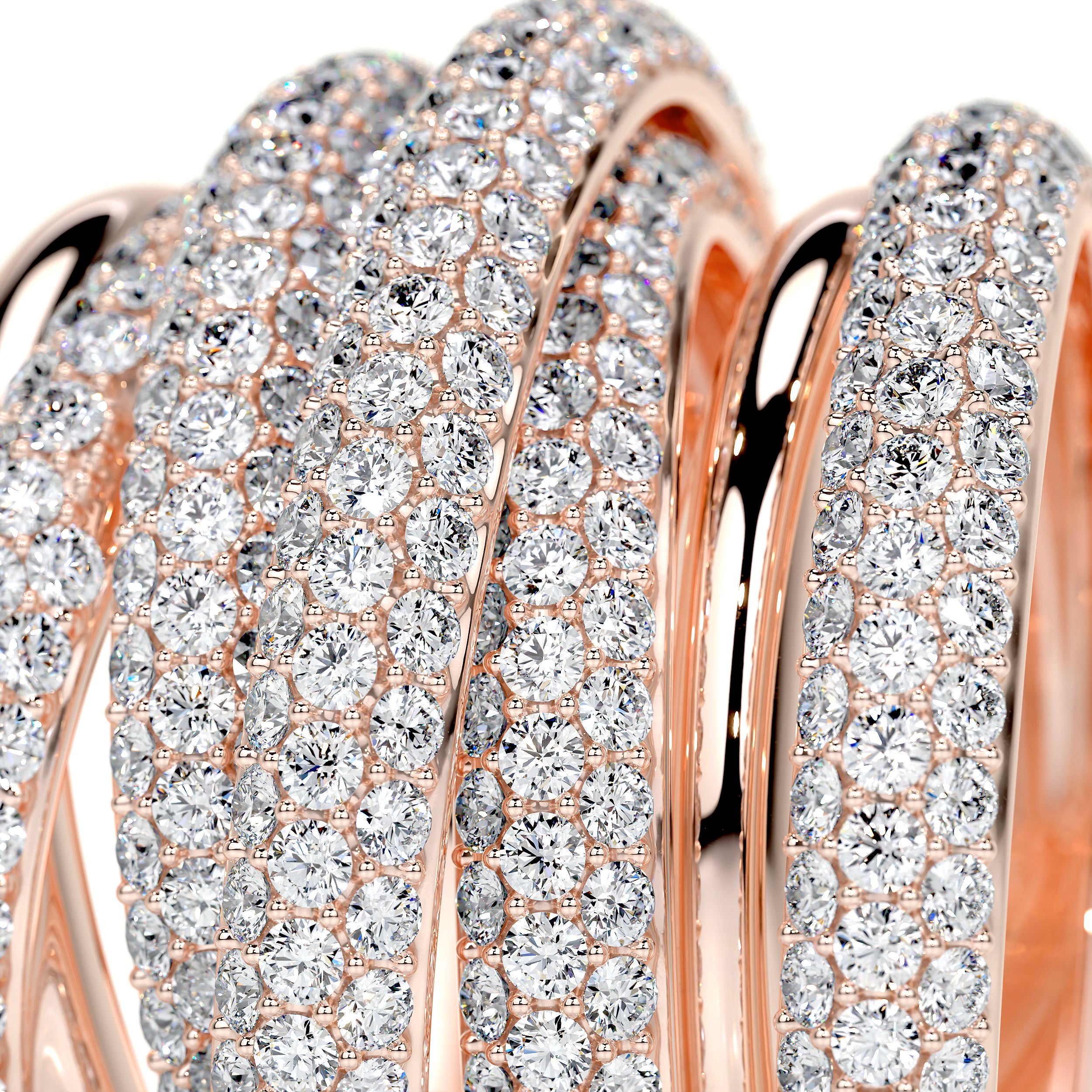 Aurora Lab Grown Diamond Wedding Ring (3 Carat) -14K Rose Gold、mySite、hinf8tx79