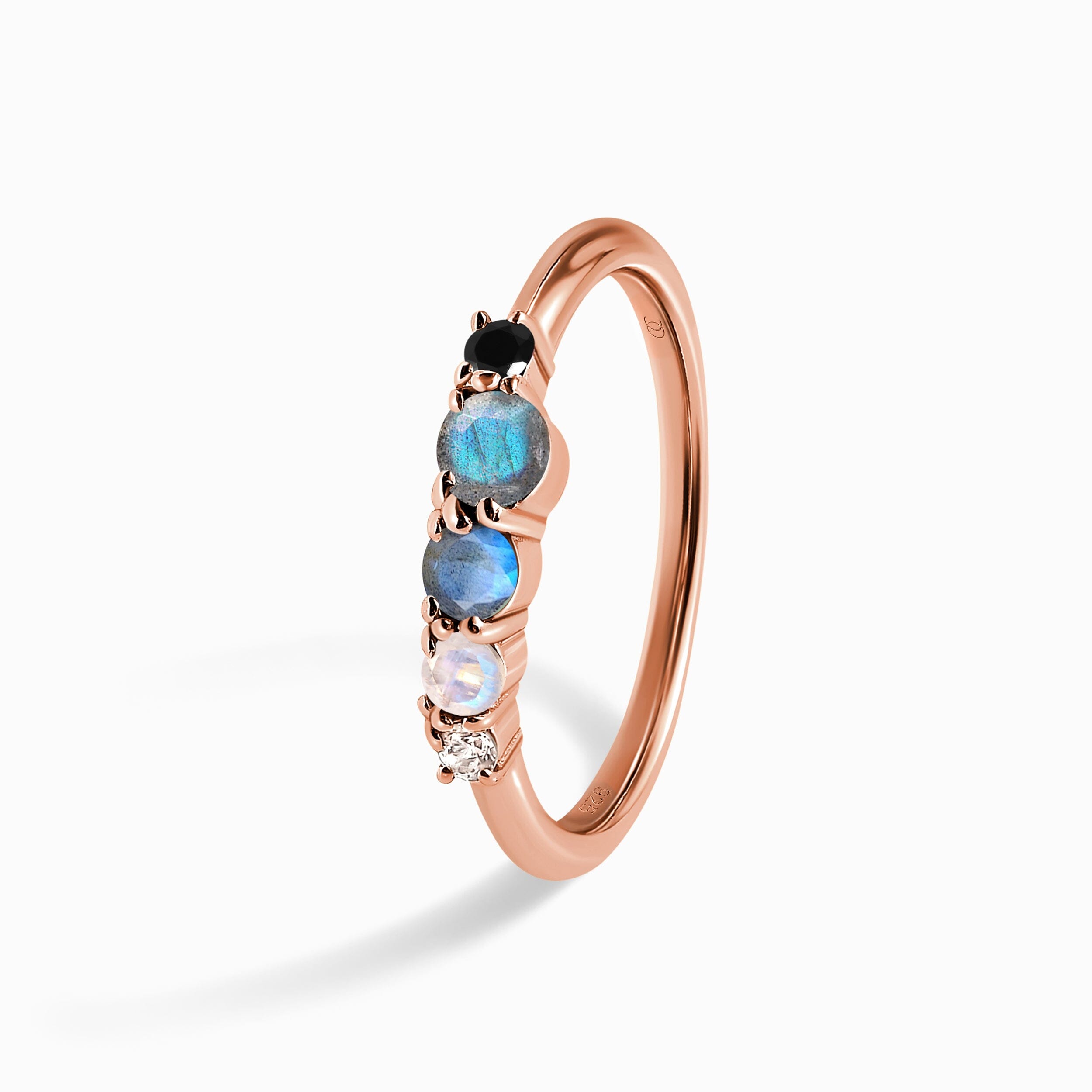 Black Obsidian Labradorite Ring - Rain、mySite、hinf8tx79