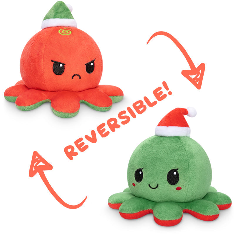 TeeTurtle Reversible Octopus Plushie (Santa Hat)、mySite、lovesweatpilates