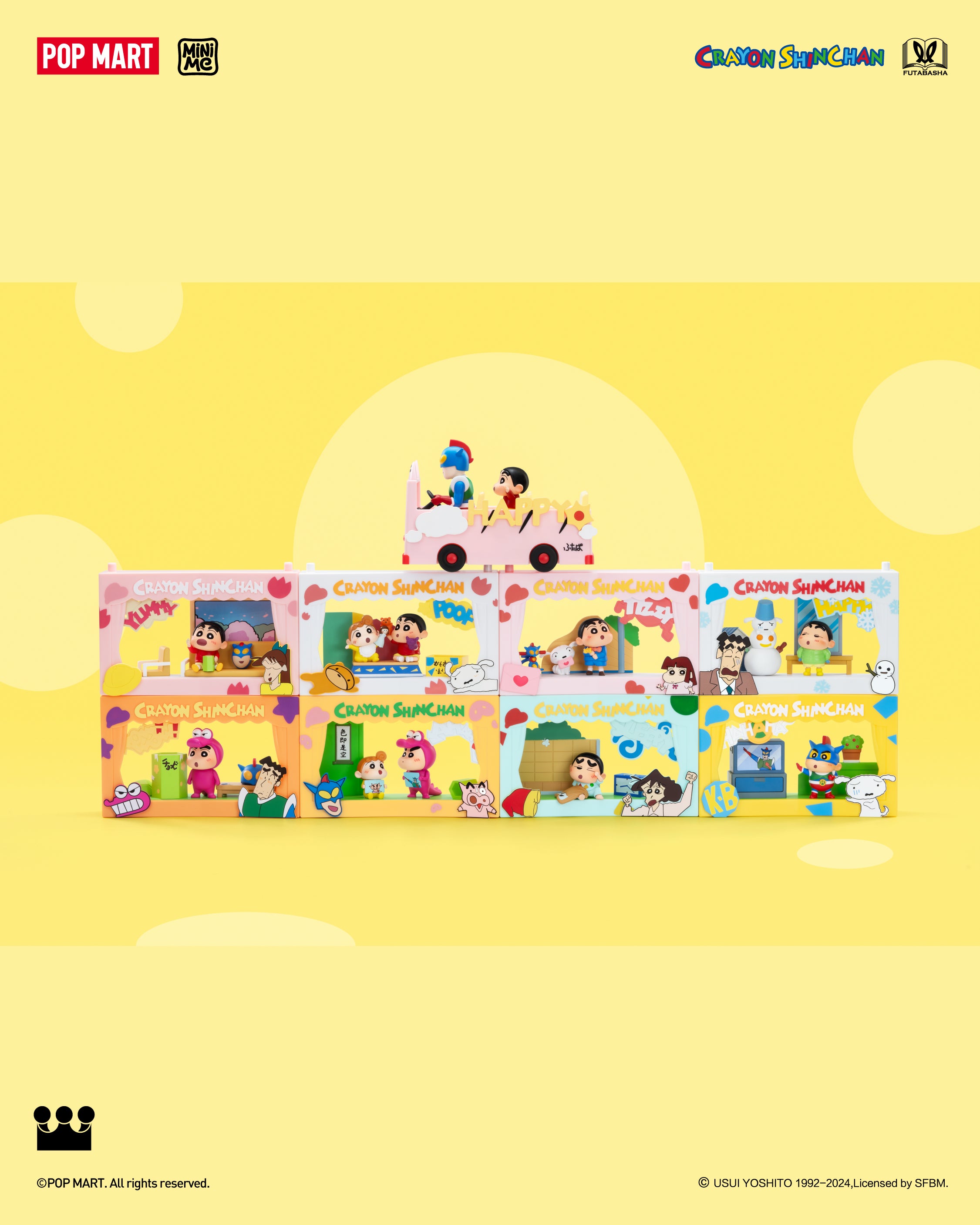  POP MART Crayon Shinchan Life Theatre Series Scene Sets、mySite、greenlandpopulation