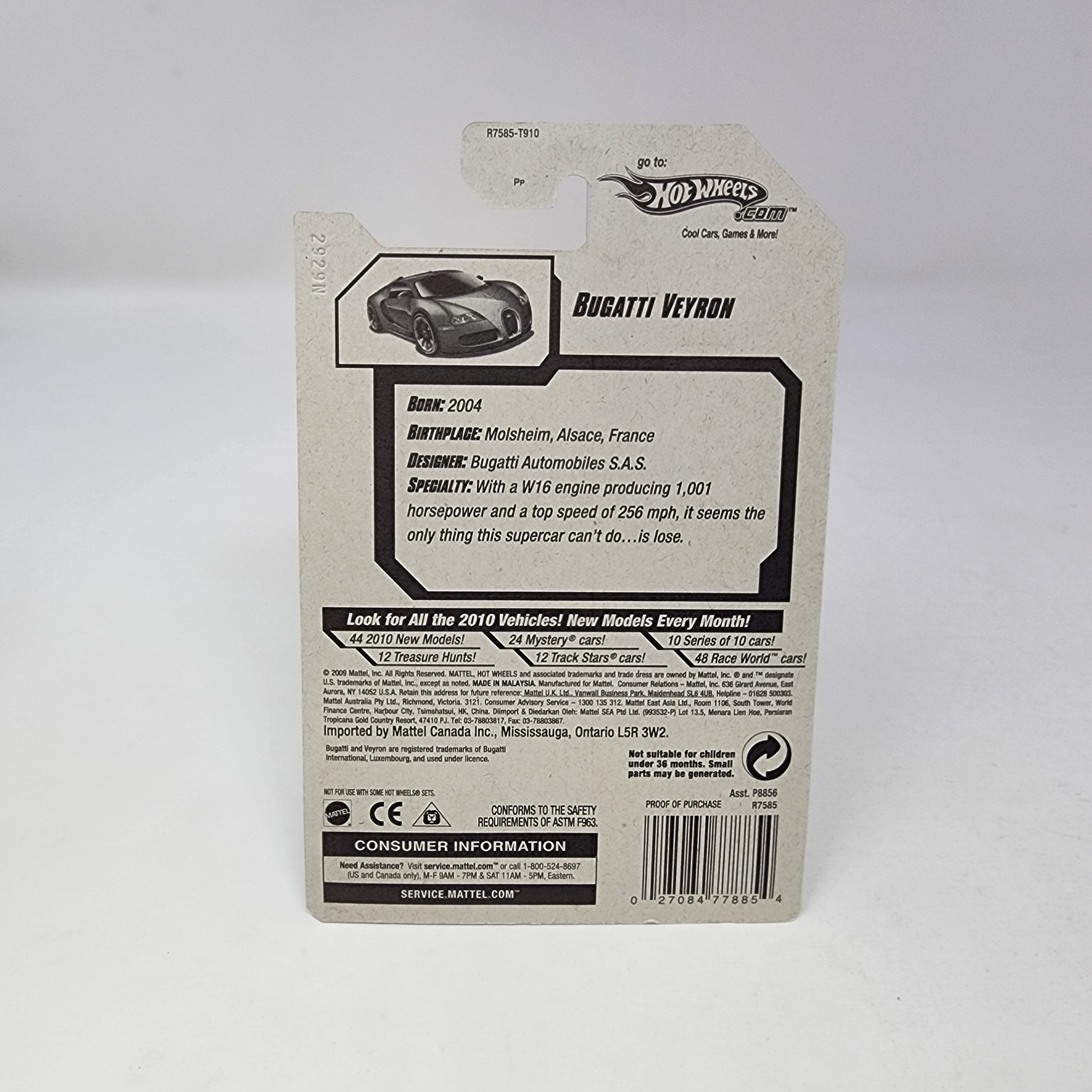 Bugatti Veyron #160 * BLUE * Hot Wheels 2010 Snow Card Target Only!、mySite、hgirdovlk