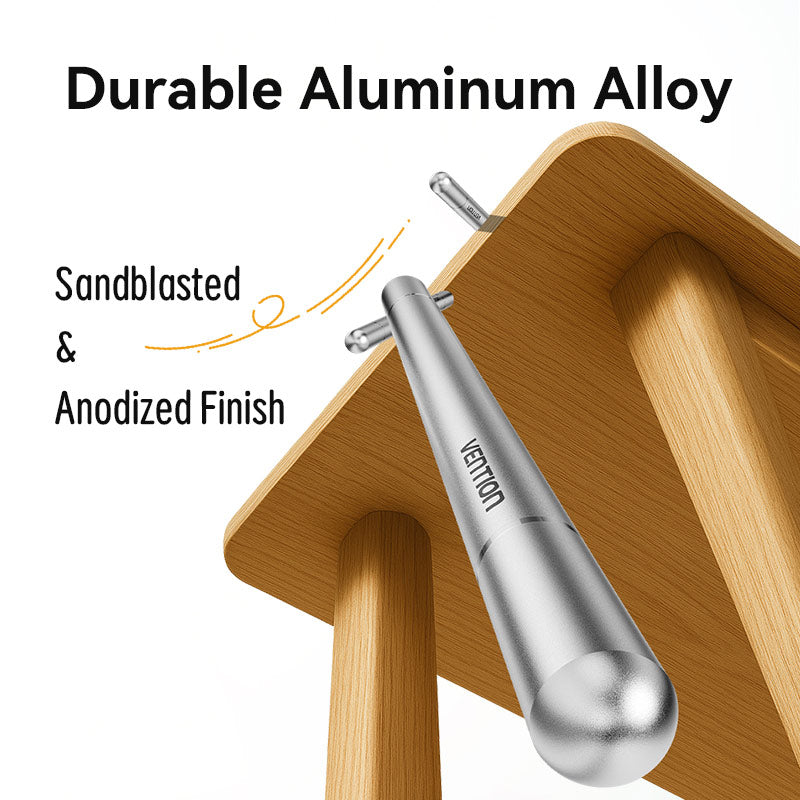 Vention 2-in-1 Stylus Pen Gray Aluminum Alloy Type、mySite、fannypackpong