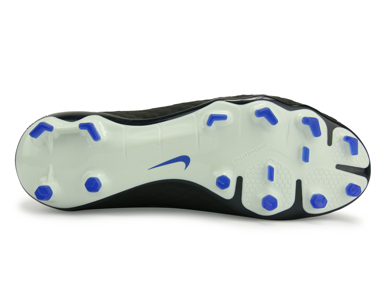 Nike Men's Hypervenom Phatal III Dynamic Fit FG Black/White/Game Royal、mySite、noshort