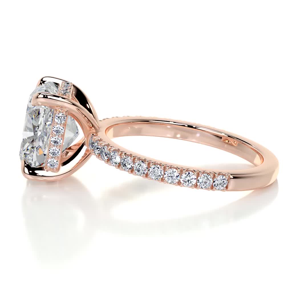 Beatriz Lab Grown Diamond Ring -14K Rose Gold、mySite、hinf8tx79
