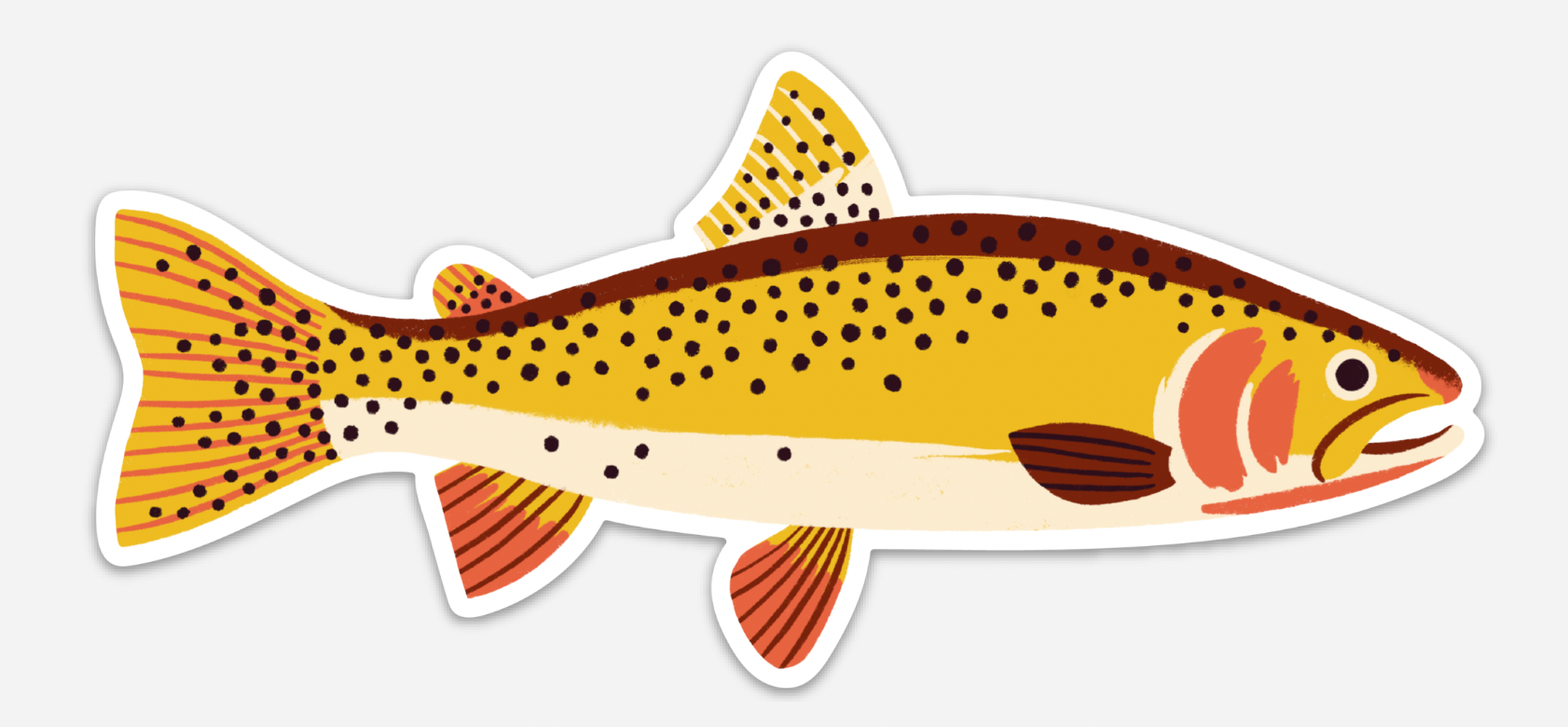 Native Trout Sticker、mySite、solidvoid