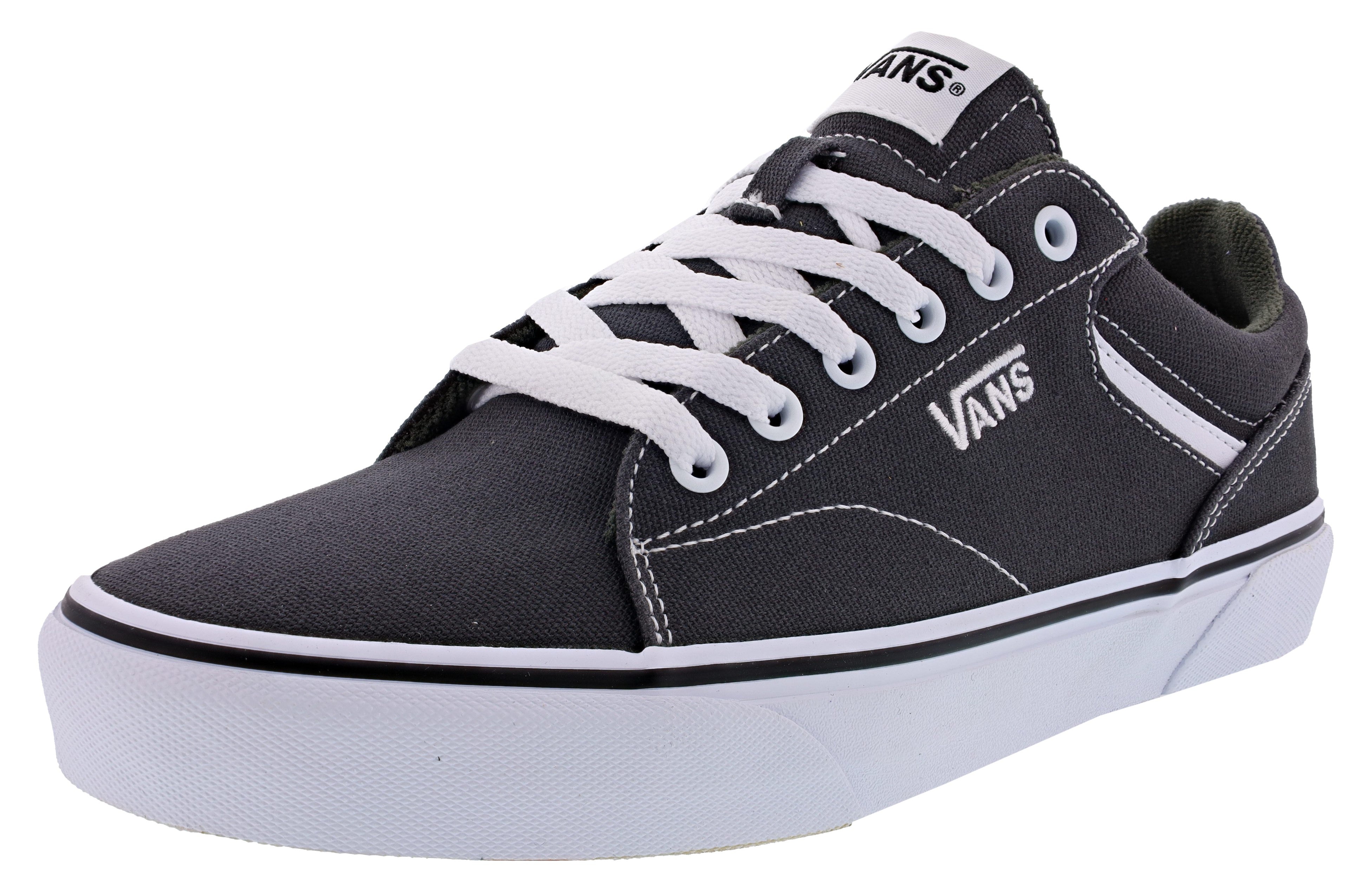 Vans Men's Seldan Low Vulcanized Rubber Lace Up Shoes、mySite、lovesweatpilates
