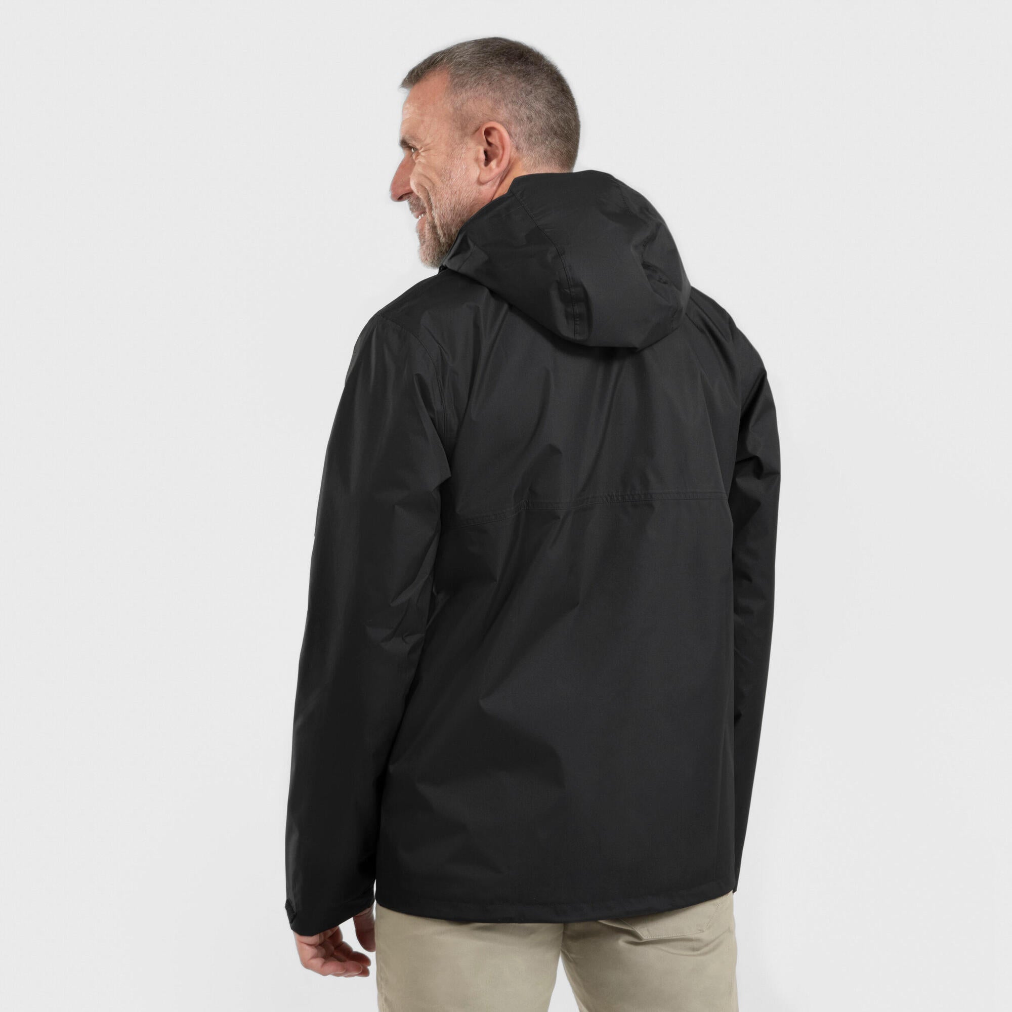 Quechua Men's NH500 Imper Waterproof Rain Jacket