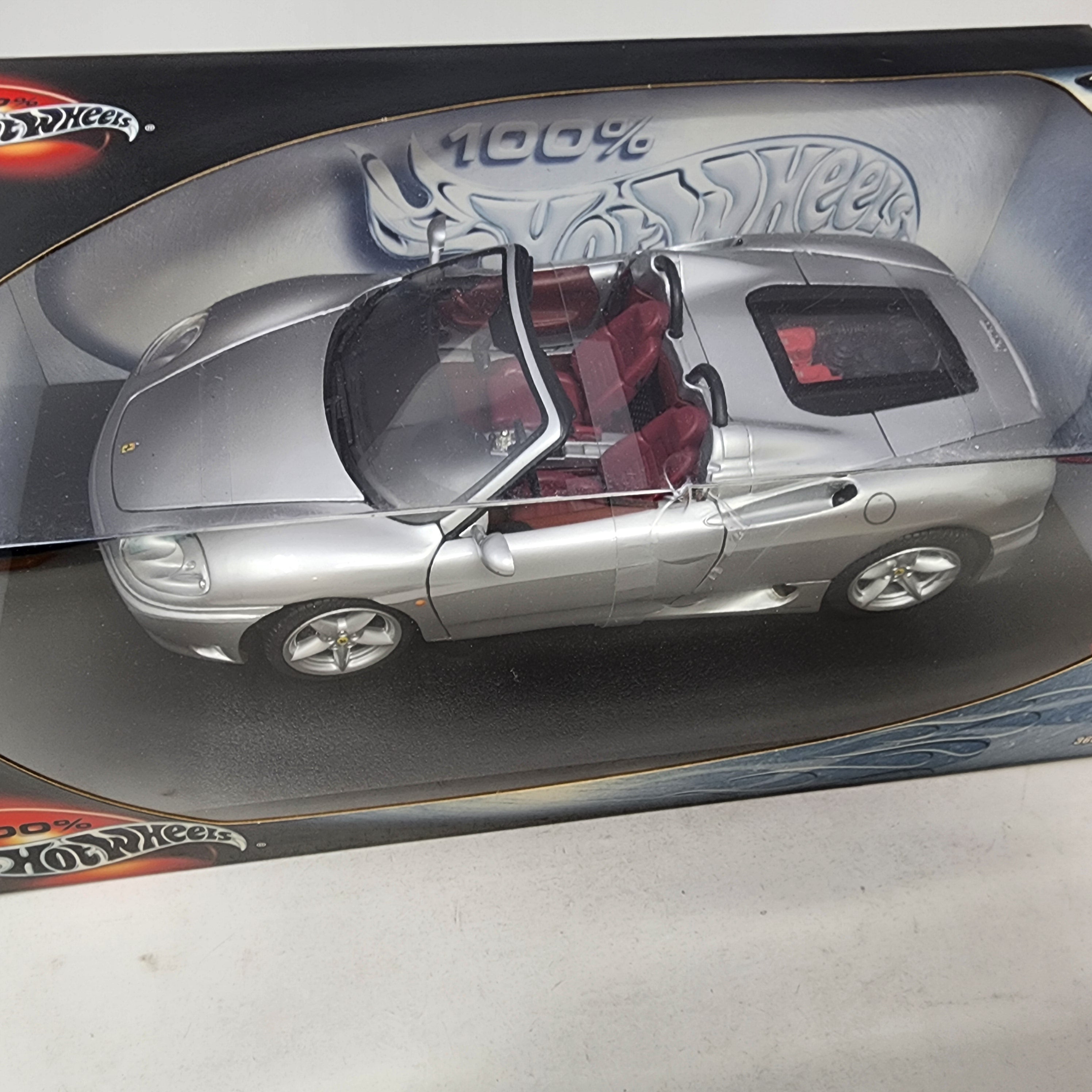 Ferrari 360 Spider * Silver * 100% Hot Wheels 1/18 Scale、mySite、hgirdovlk