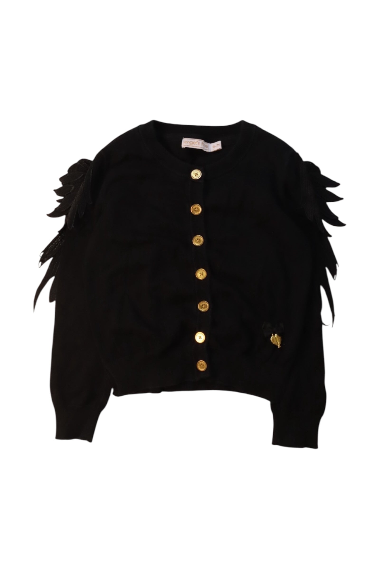 Angel's Face Cardigan With Feather Details 6-7Y、mySite、g9winljtr