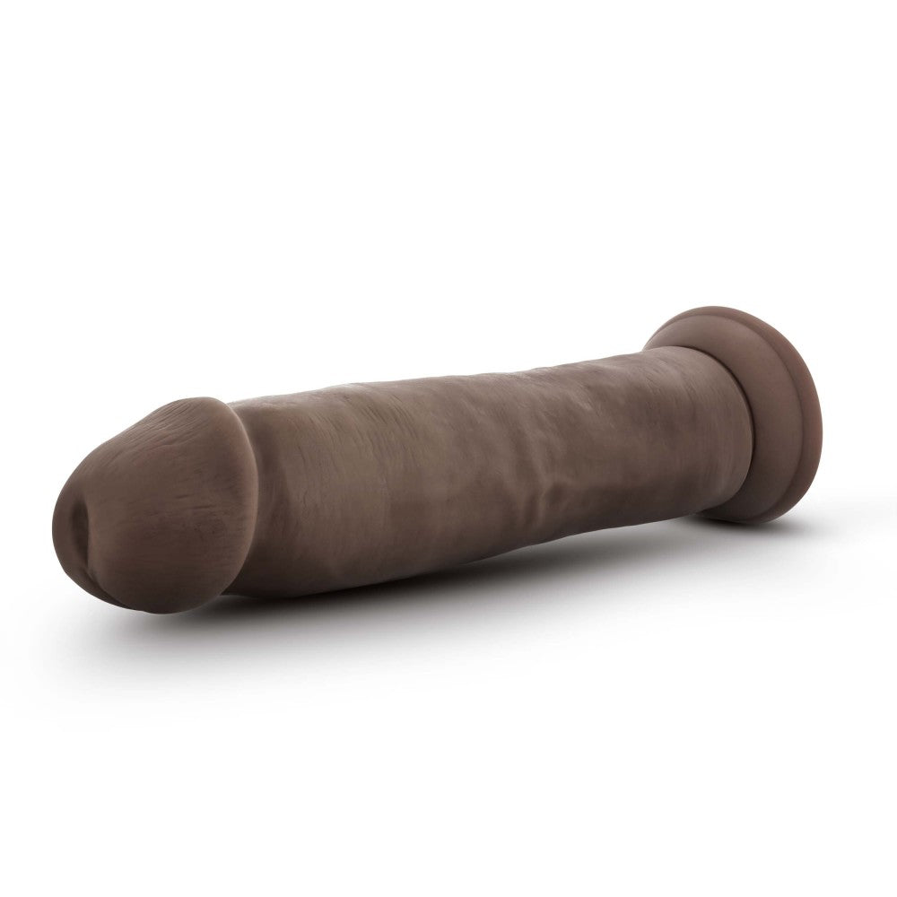 Dr. Skin Plus By Blush® | Realistic Chocolate 9.25-Inch Long Soft Yet Erect & Posable Dildo With Suction Cup Base、mySite、bottomscart