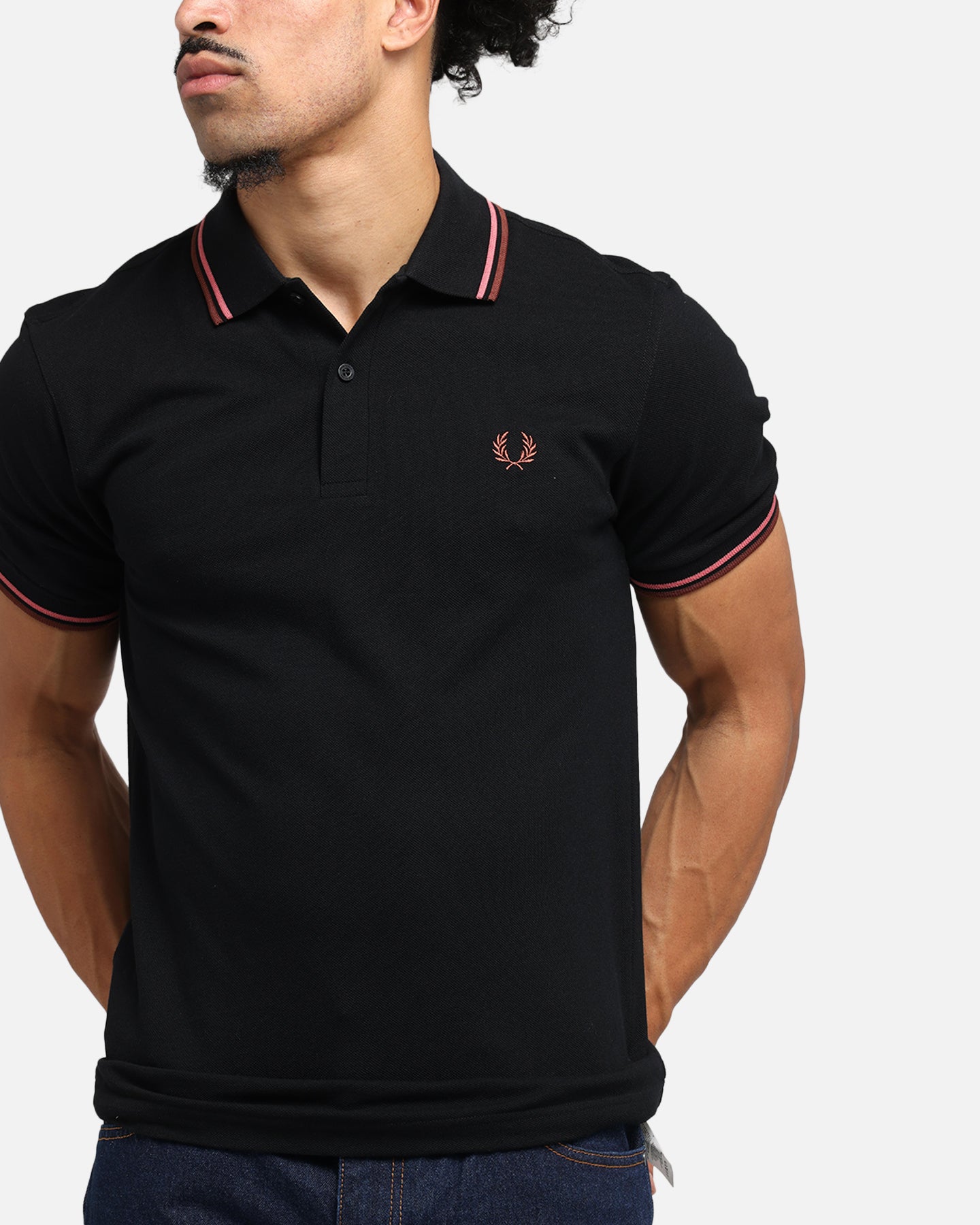 Fred Perry Twin Tipped Polo Shirt Black、mySite、zt4zffjzw