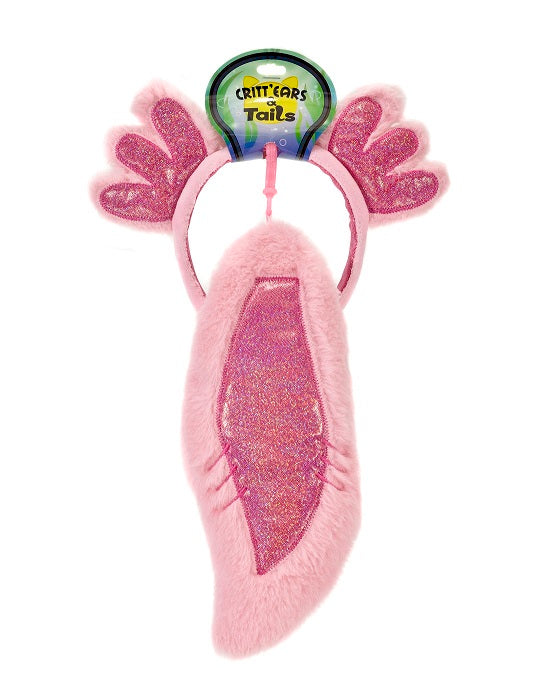 PINK AXOLOTL EARS HEADBAND AND TAIL WITH HEADER、mySite、g9winljtr