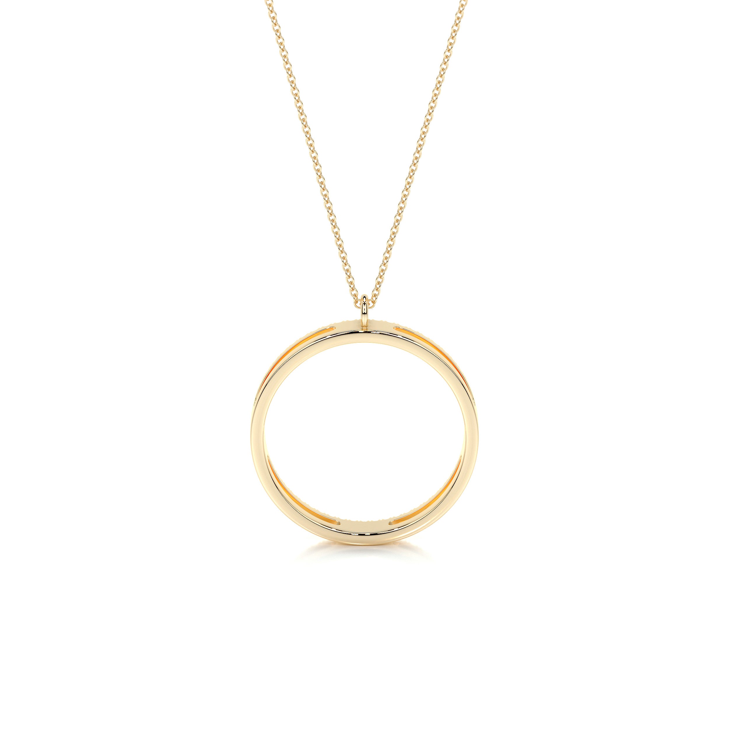 Cali Hoop Diamonds Pendant (0.3 Carat) -18K Yellow Gold、mySite、hinf8tx79