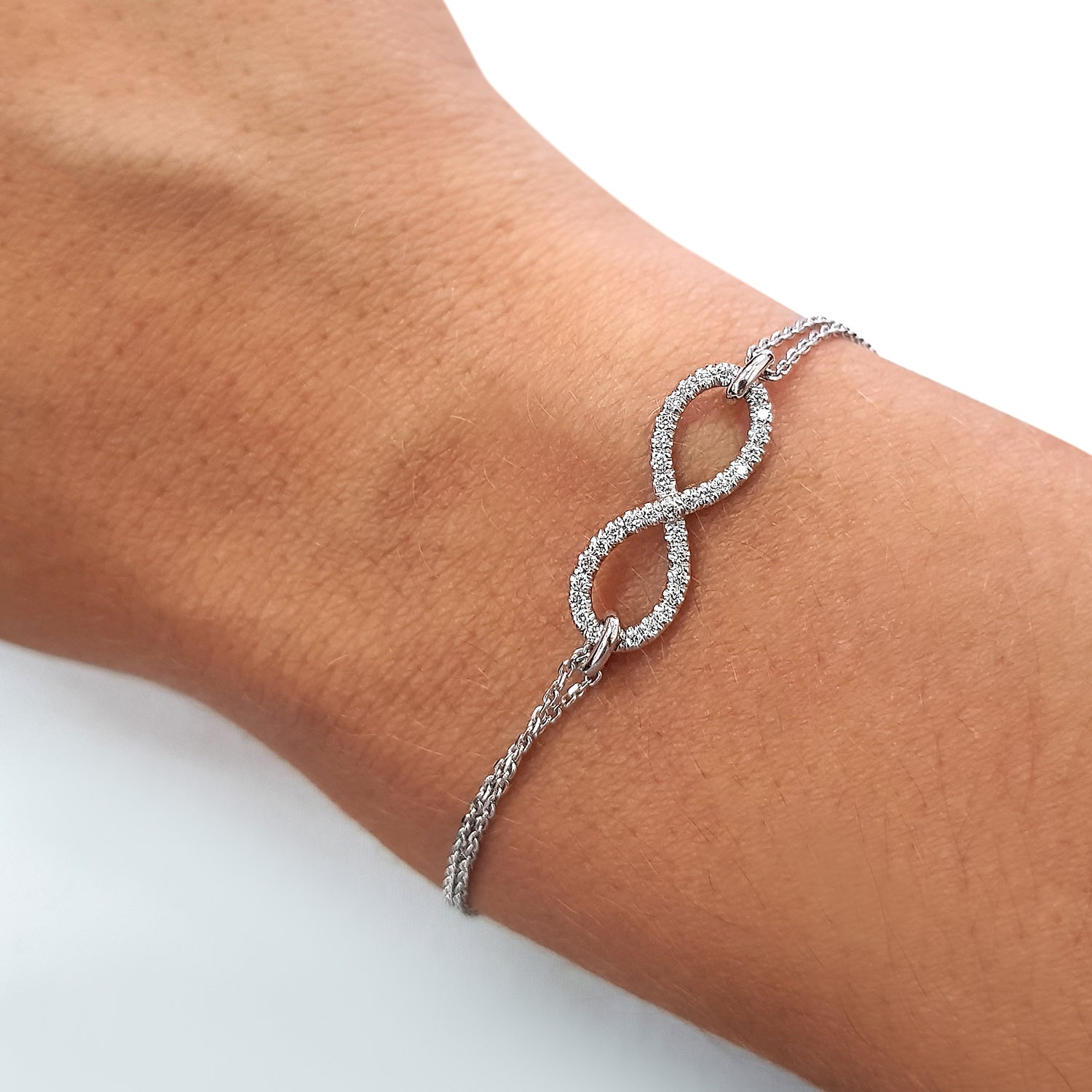 Debbie Diamonds Bracelet (0.25 Carat) -18K White Gold、mySite、hinf8tx79