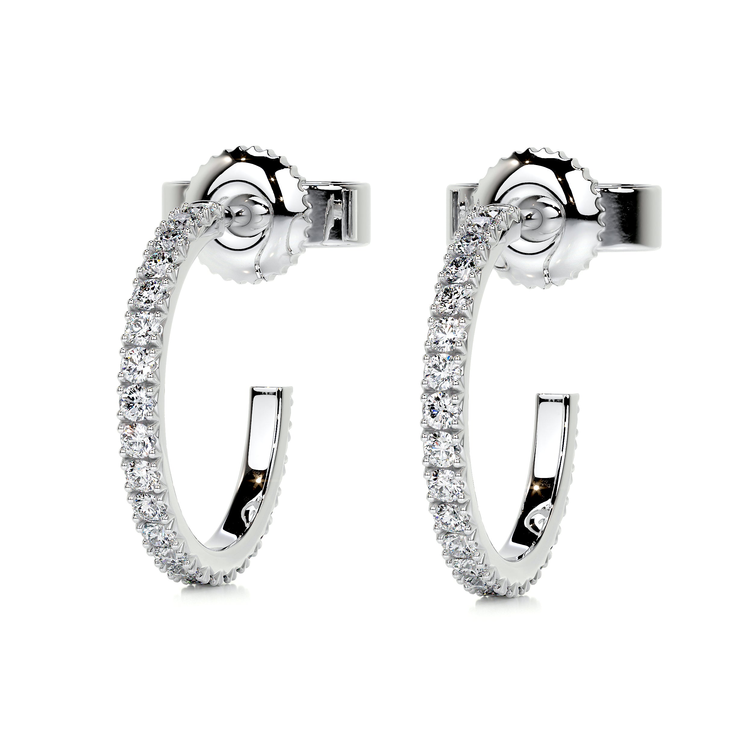 Nicole Lab Grown Diamond Earrings (0.50 Carat) -14K White Gold、mySite、hinf8tx79