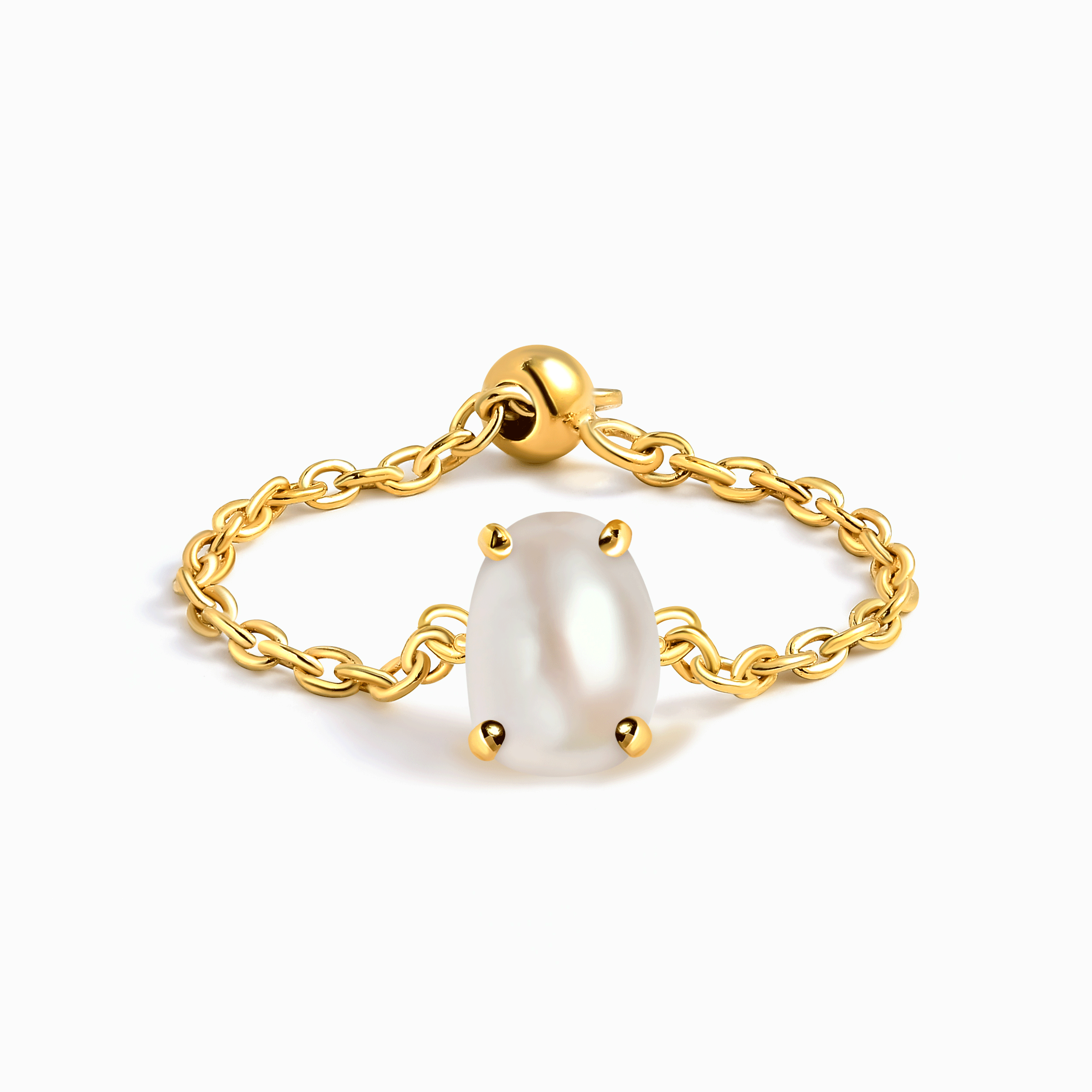 Pearl Adjustable Chain Ring - Wisdom、mySite、hinf8tx79