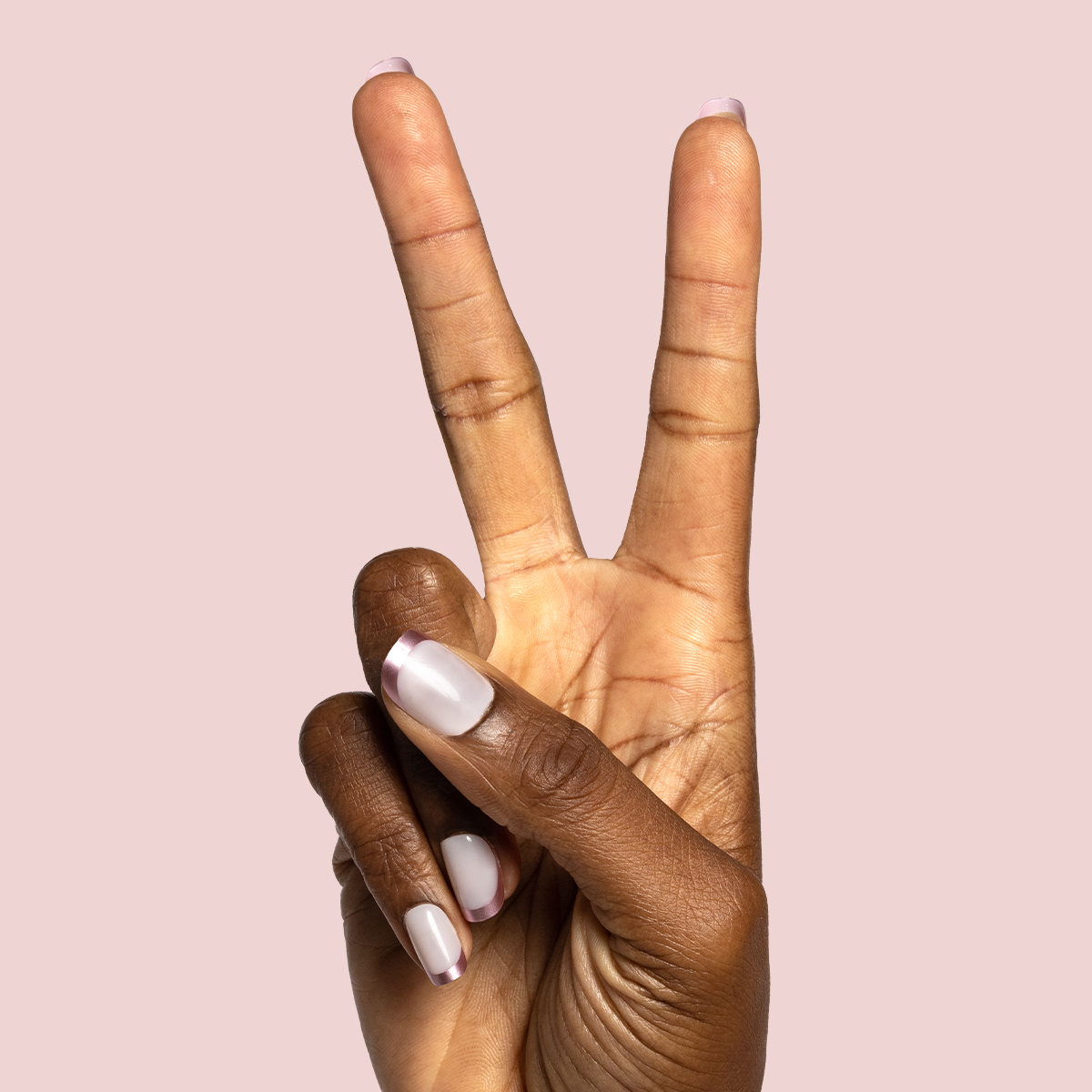 Metallic Matte French - Press-On | Short | Squoval - Part of Set、mySite、solidvoid