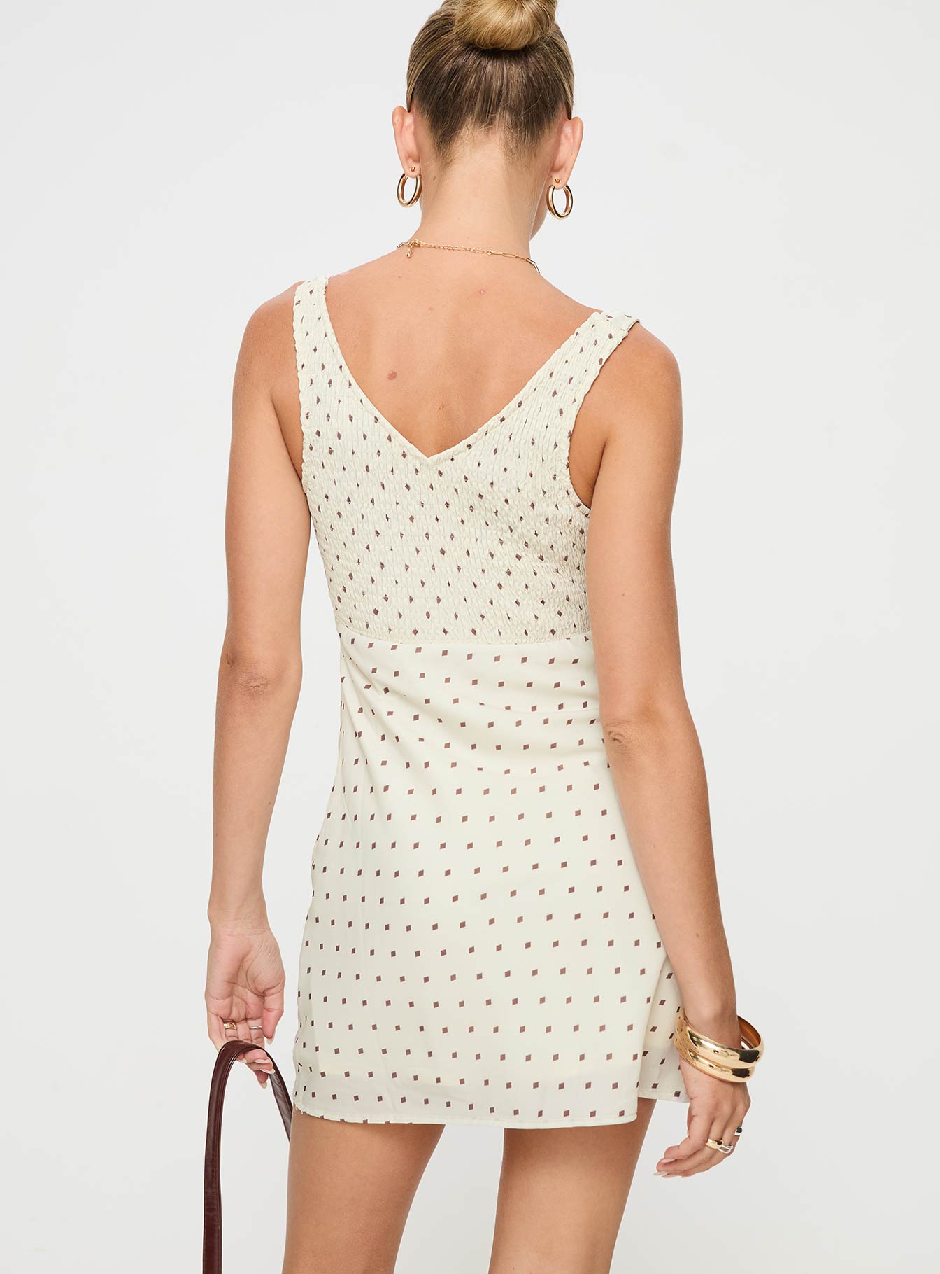 Bareena Mini Dress Cream、mySite、solidvoid