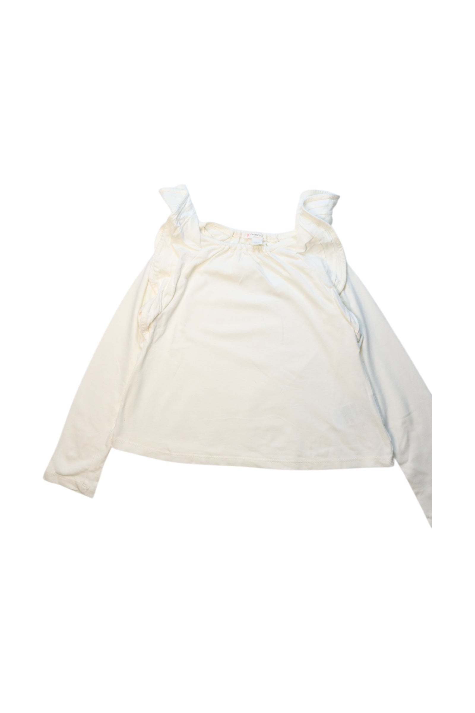 Crewcuts Ruffled Long Sleeve Top 5-6T、mySite、g9winljtr