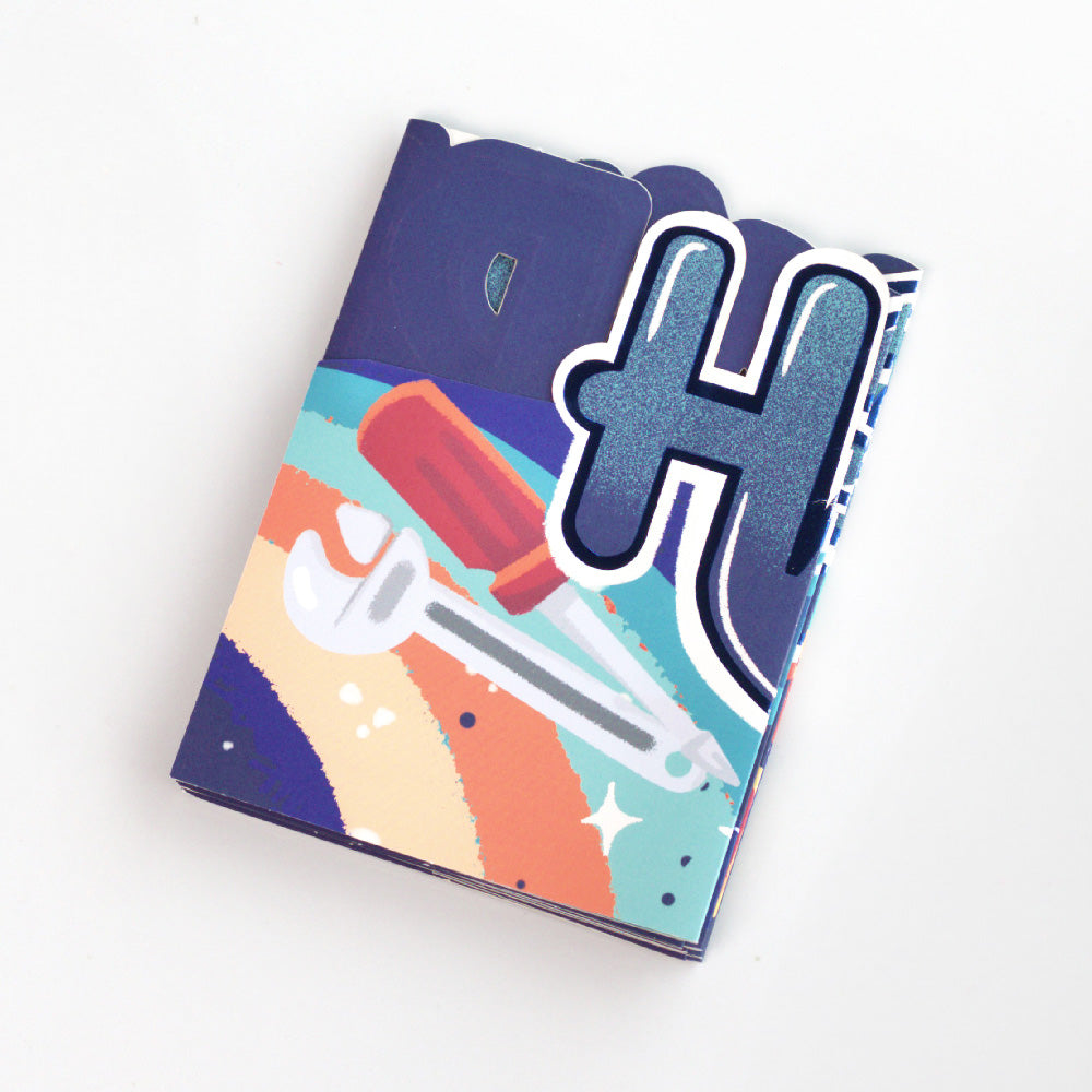 Happy Father's Day Loooooong Card™ (Expands to 2 feet)、mySite、solidvoid