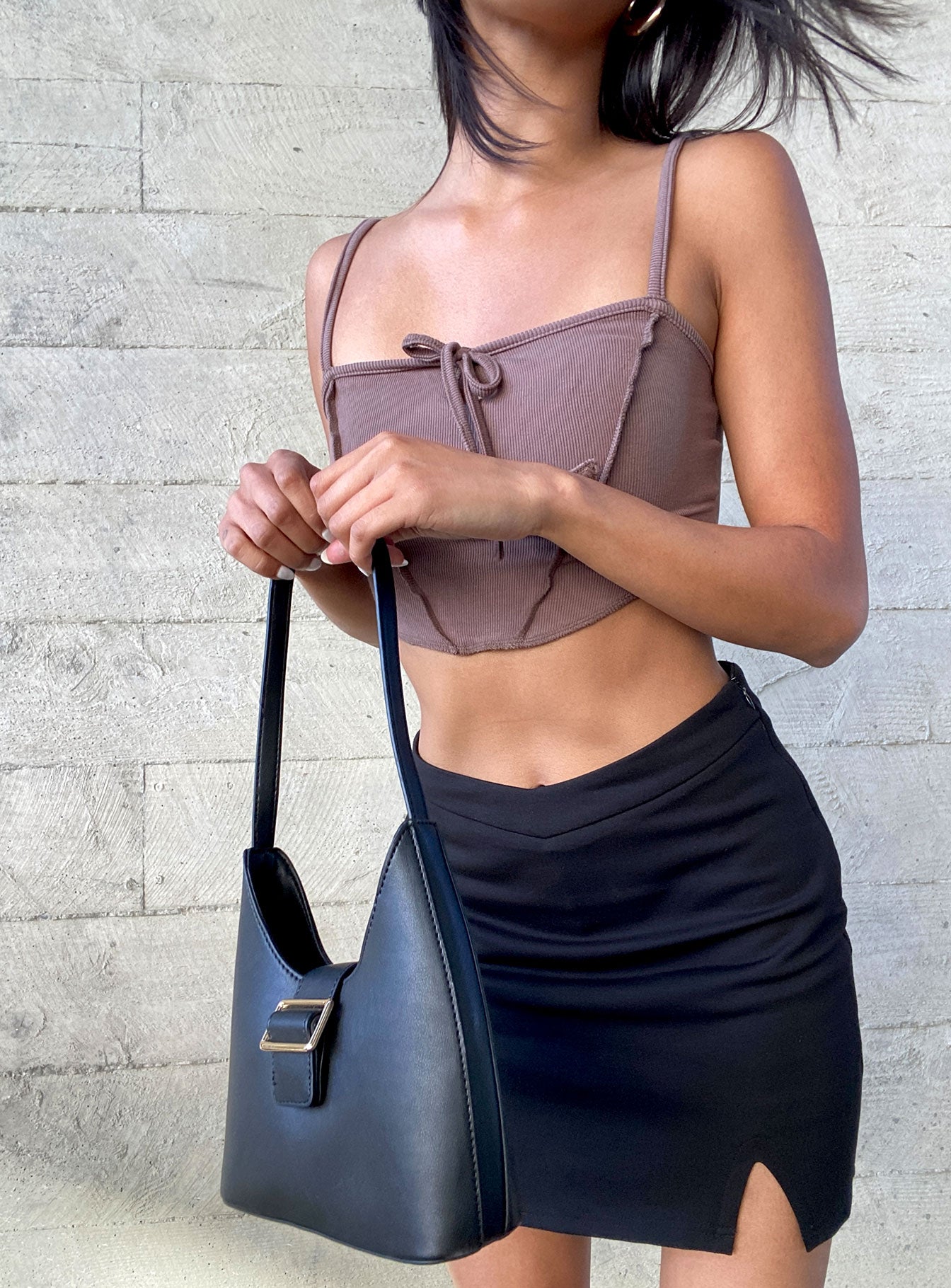 Ravyn Skort Black Petite、mySite、solidvoid