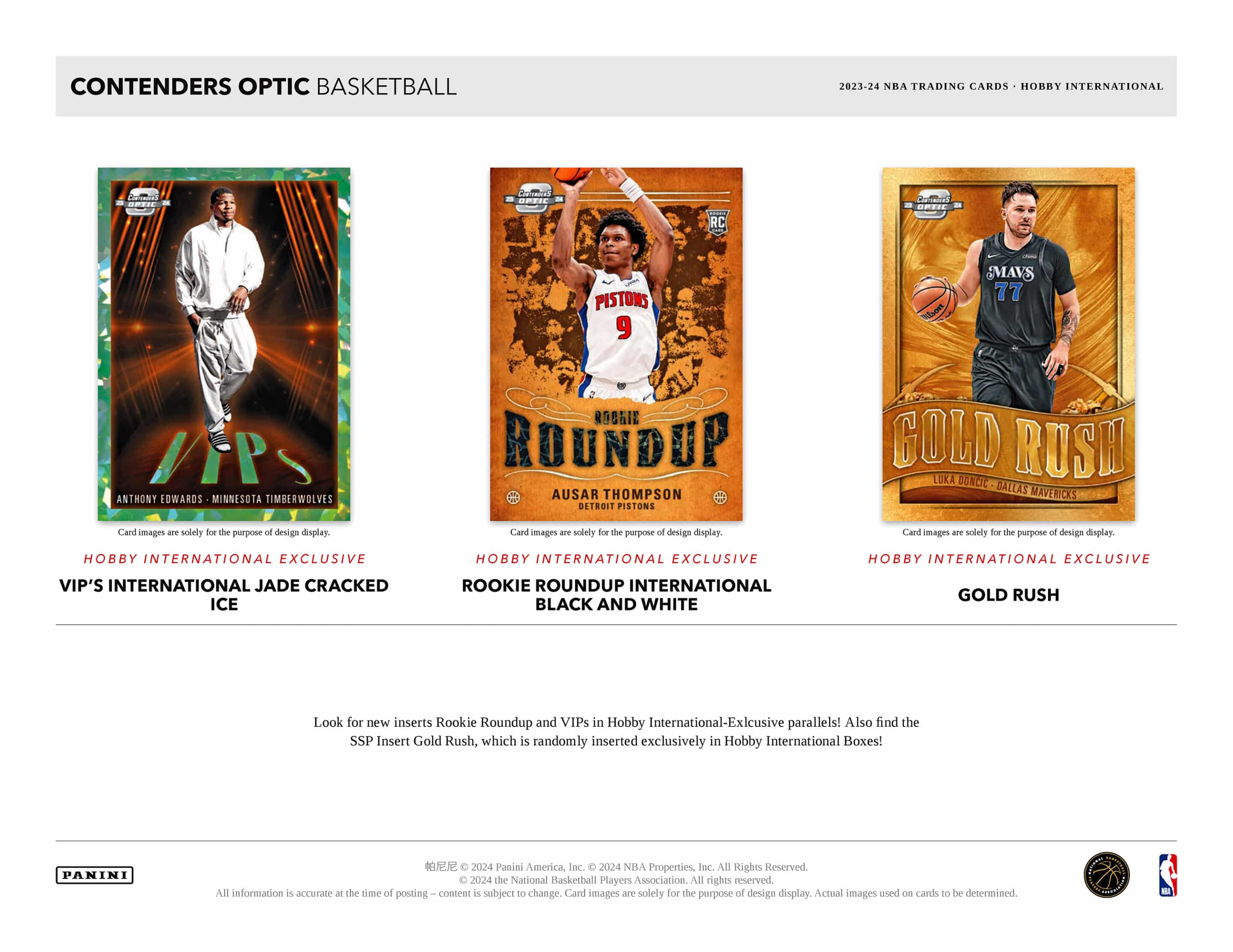 Panini Contenders Optic NBA Basketball 2023/24 - International Hobby Box、mySite、waistdrama