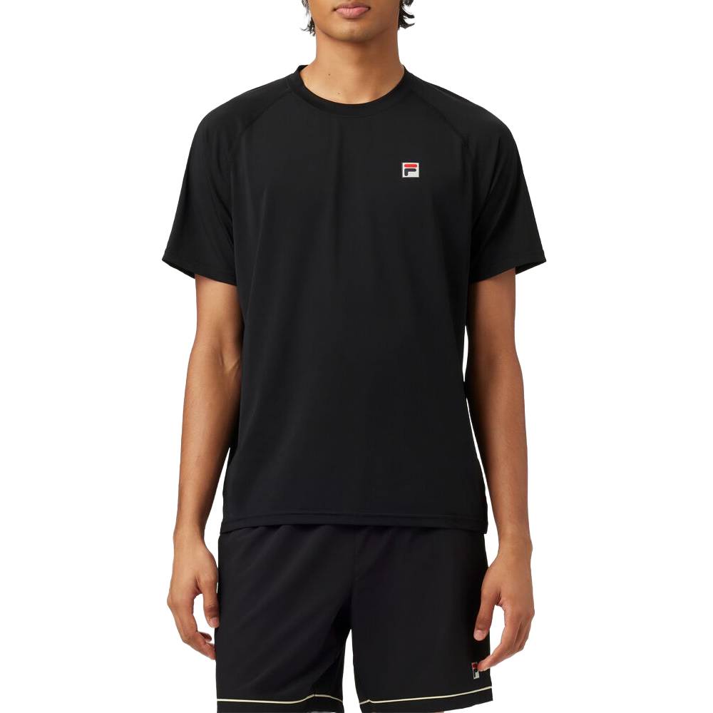 Fila Men's Short Sleeve Crewneck Top (Black)