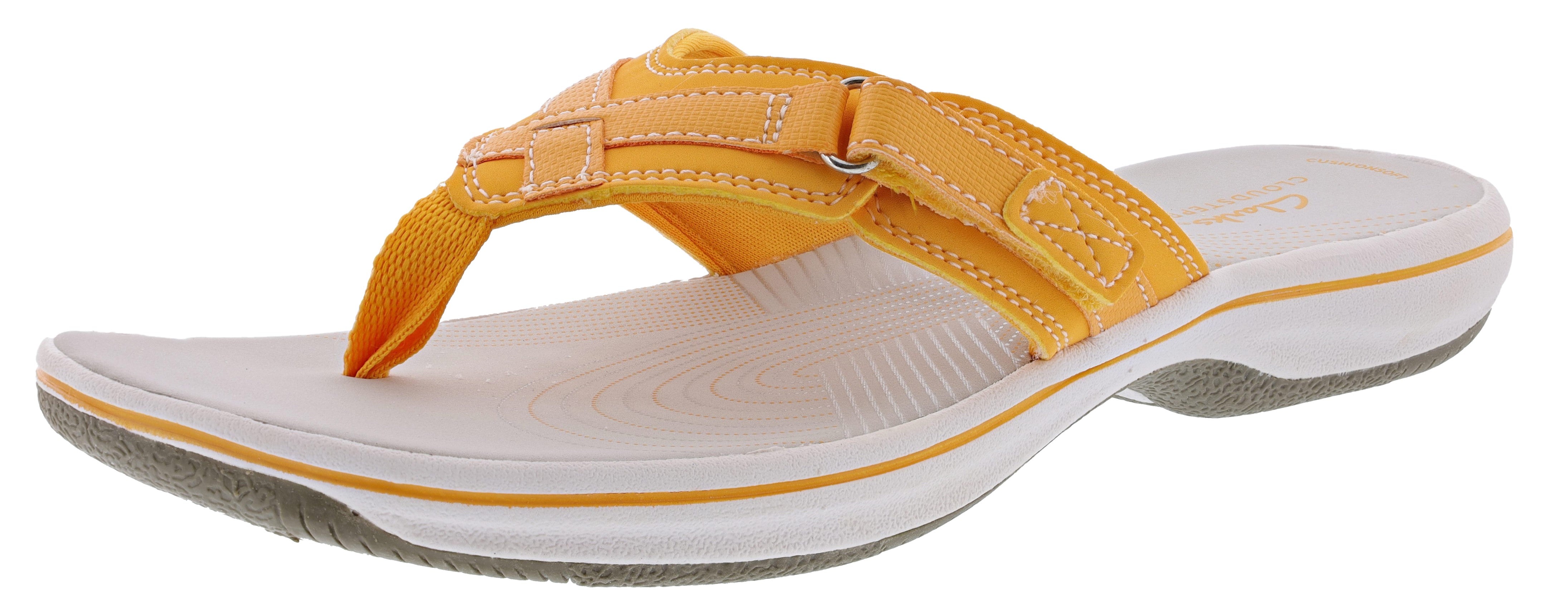 Clarks Women's Breeze Sea Adjustable Strap Comfort Flip Flops、mySite、dreamappss